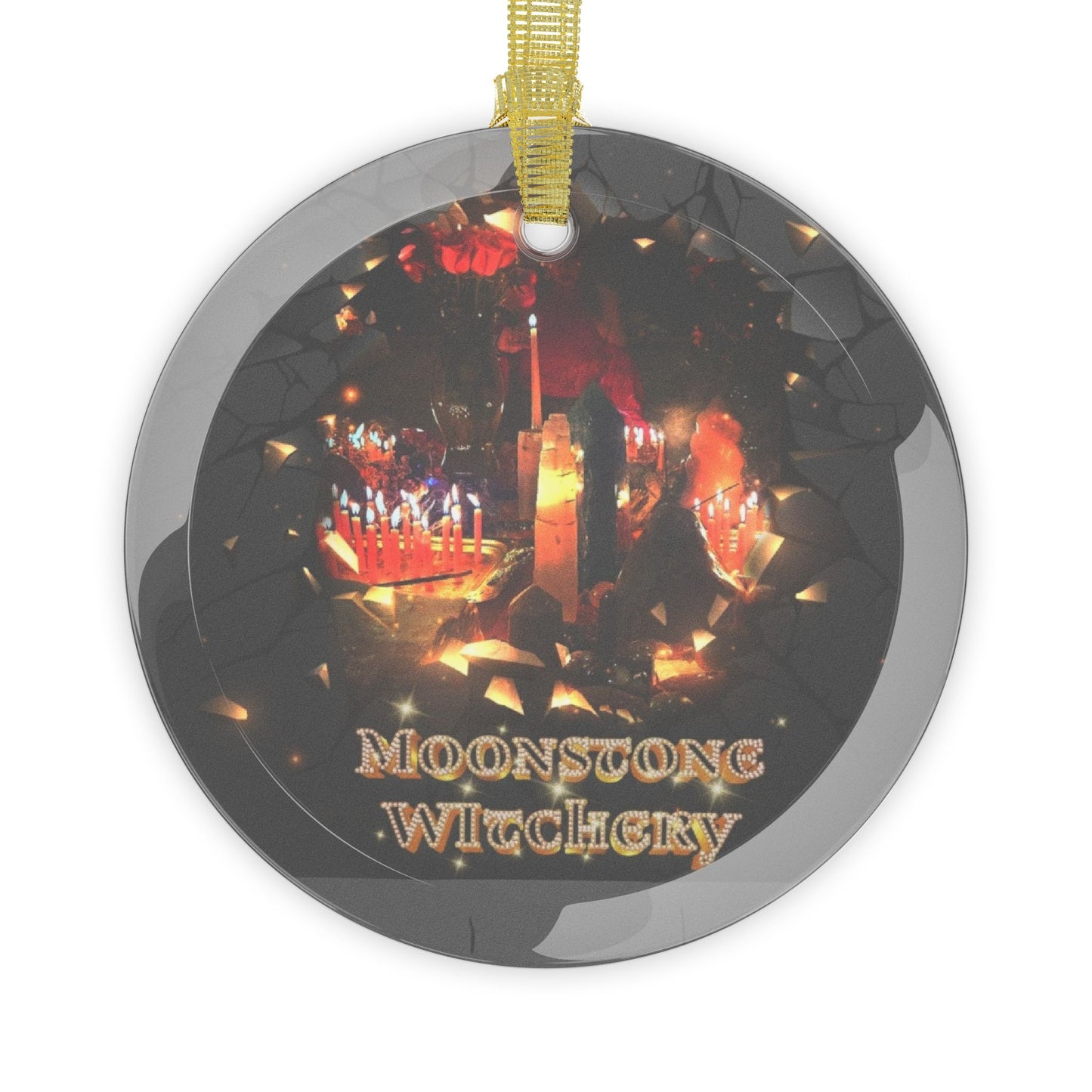 Moonstone Witchery Glass Ornament
