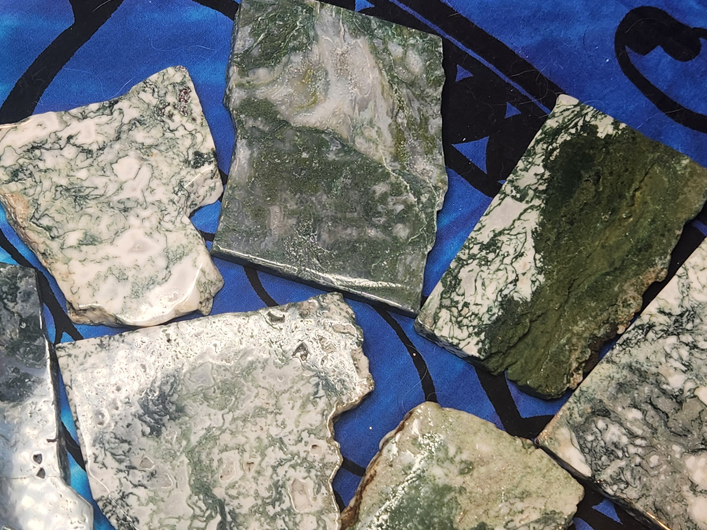 Oh My Goddess Moss Agate Slices - Venus Retrograde