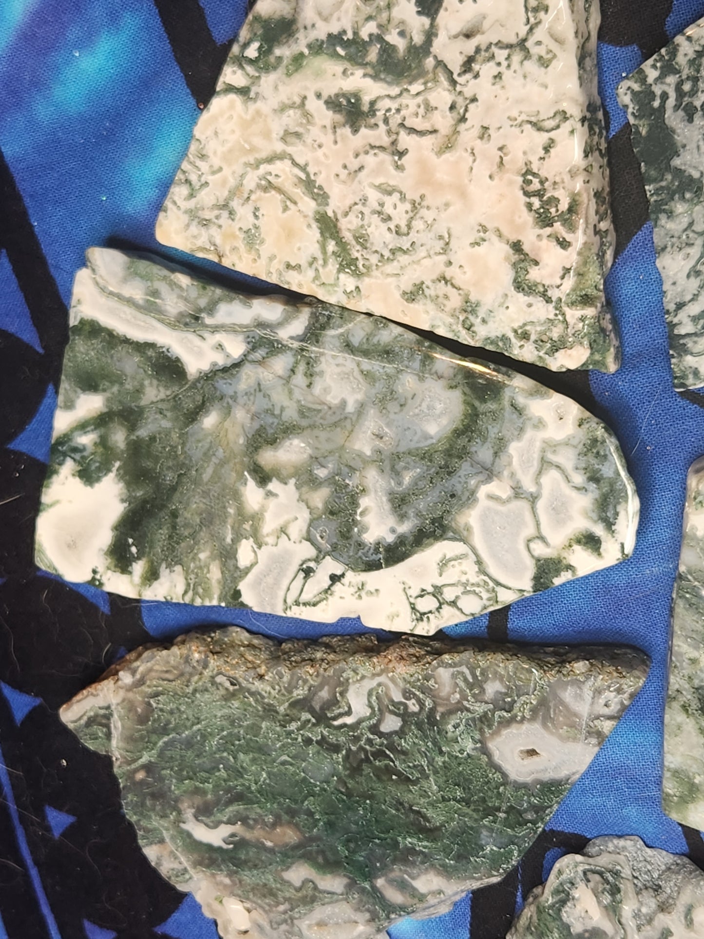 Oh My Goddess Moss Agate Slices - Venus Retrograde