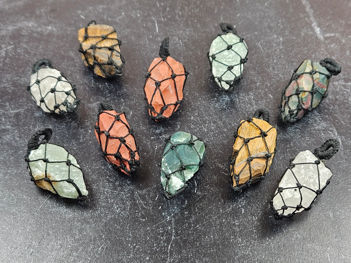 Rough and Ready Crystal Pendants - Unblocking Prosperity