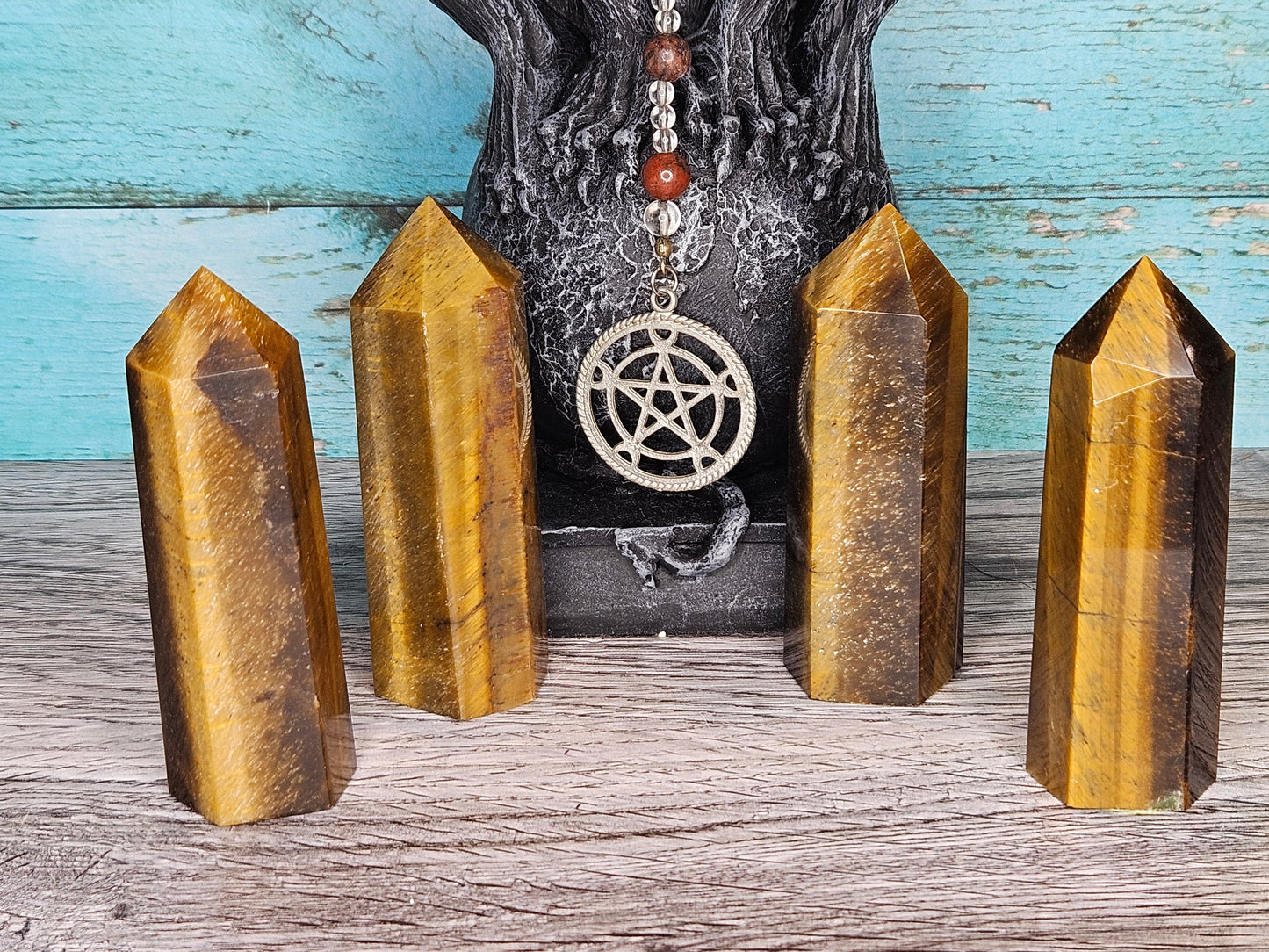 Captivating Tiger’s Eye Towers - Protection