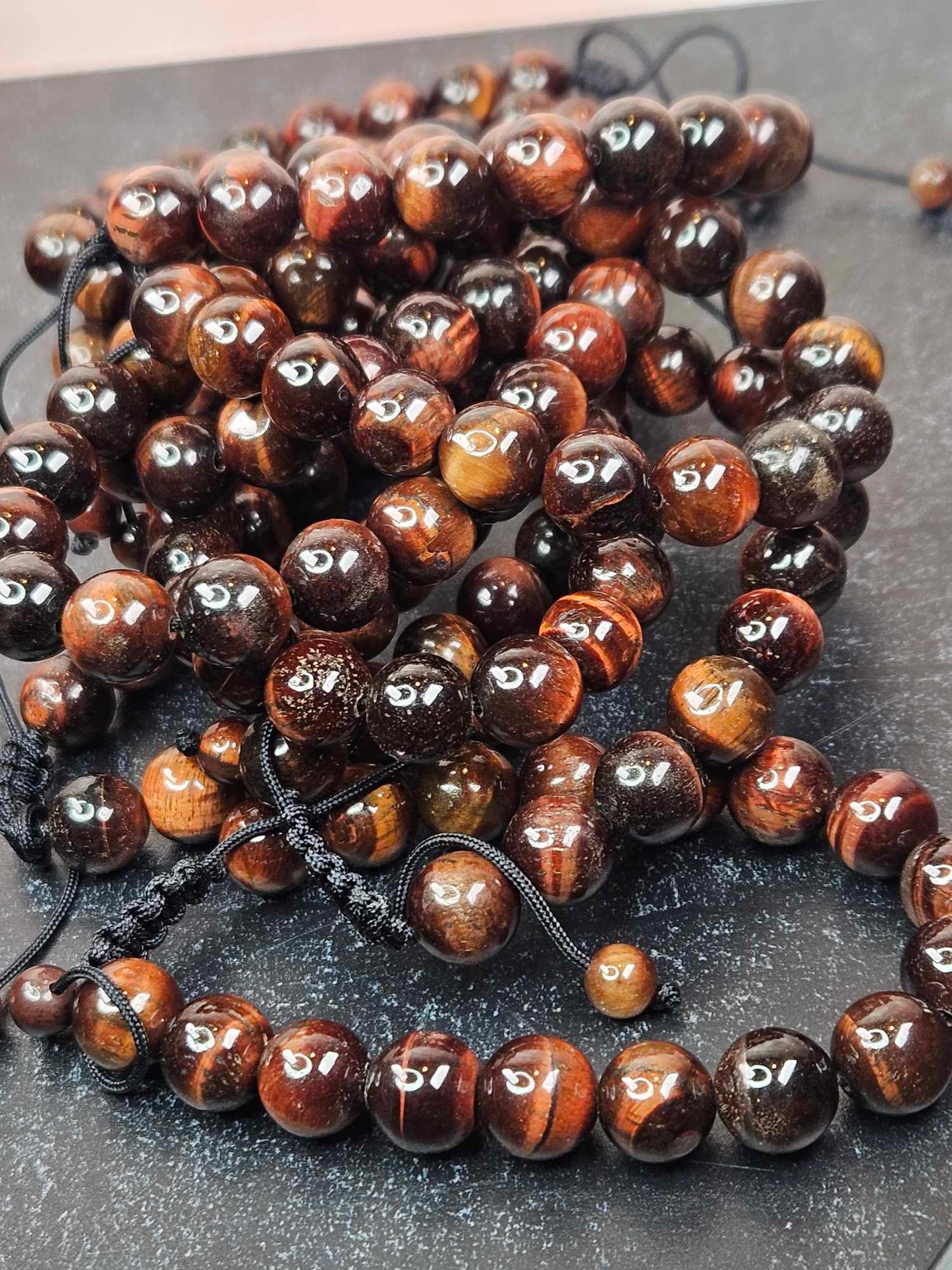 That's Fire Red Tiger's Eye Bracelet - Prosperity