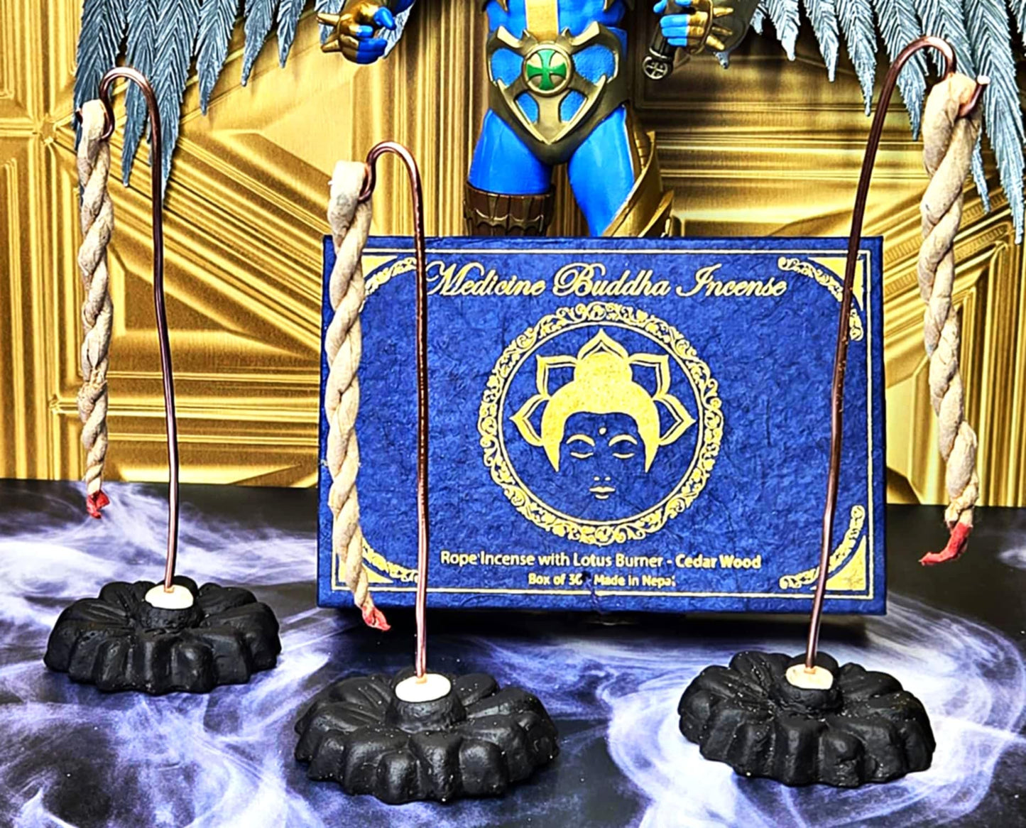 Rise Above Lotus Rope Incense Holder - Protect and Defend