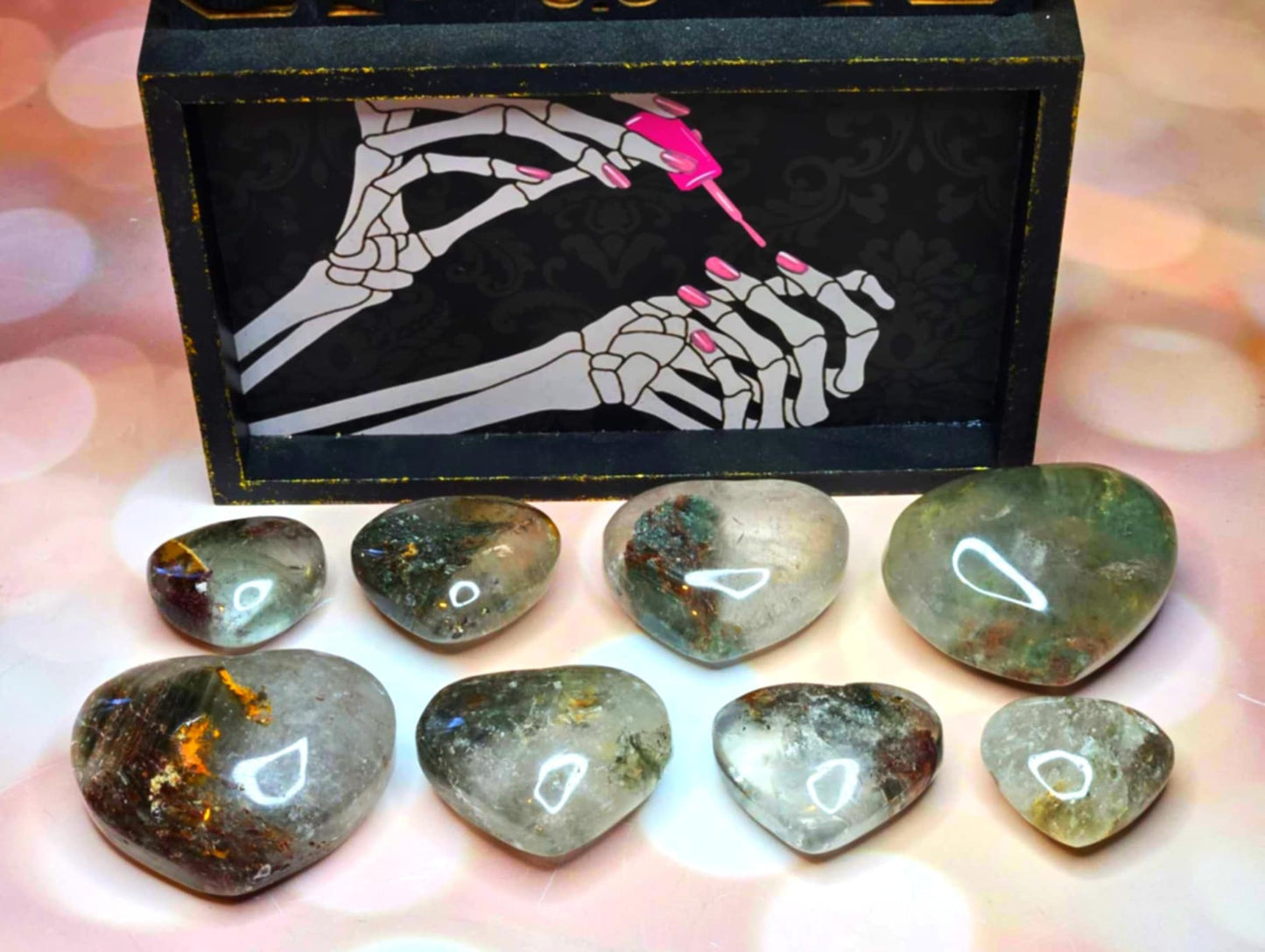 Beautiful World Garden Quartz Hearts - Glamour