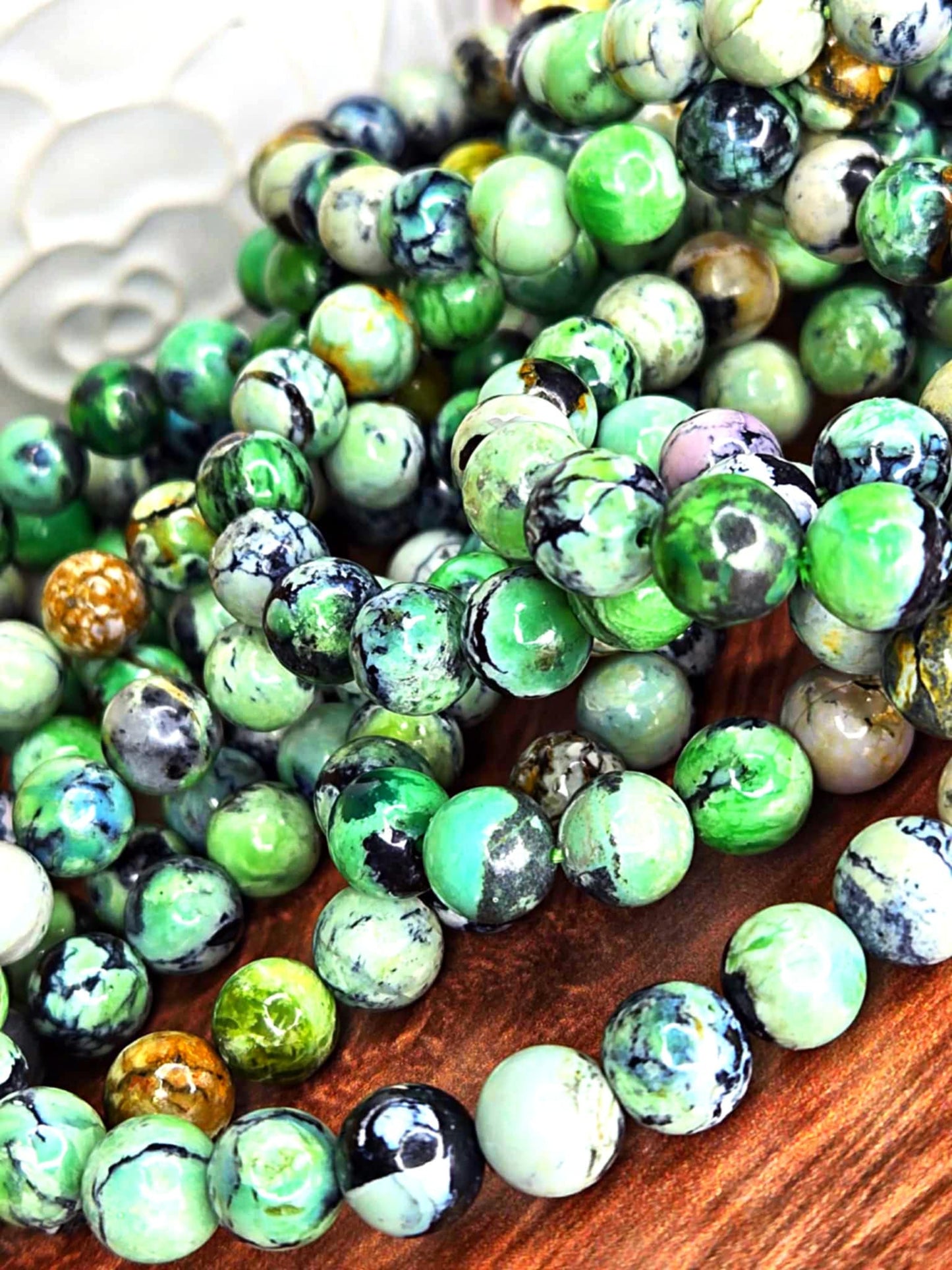 Heart Eyes Variscite Bracelets - Problems Be Gone