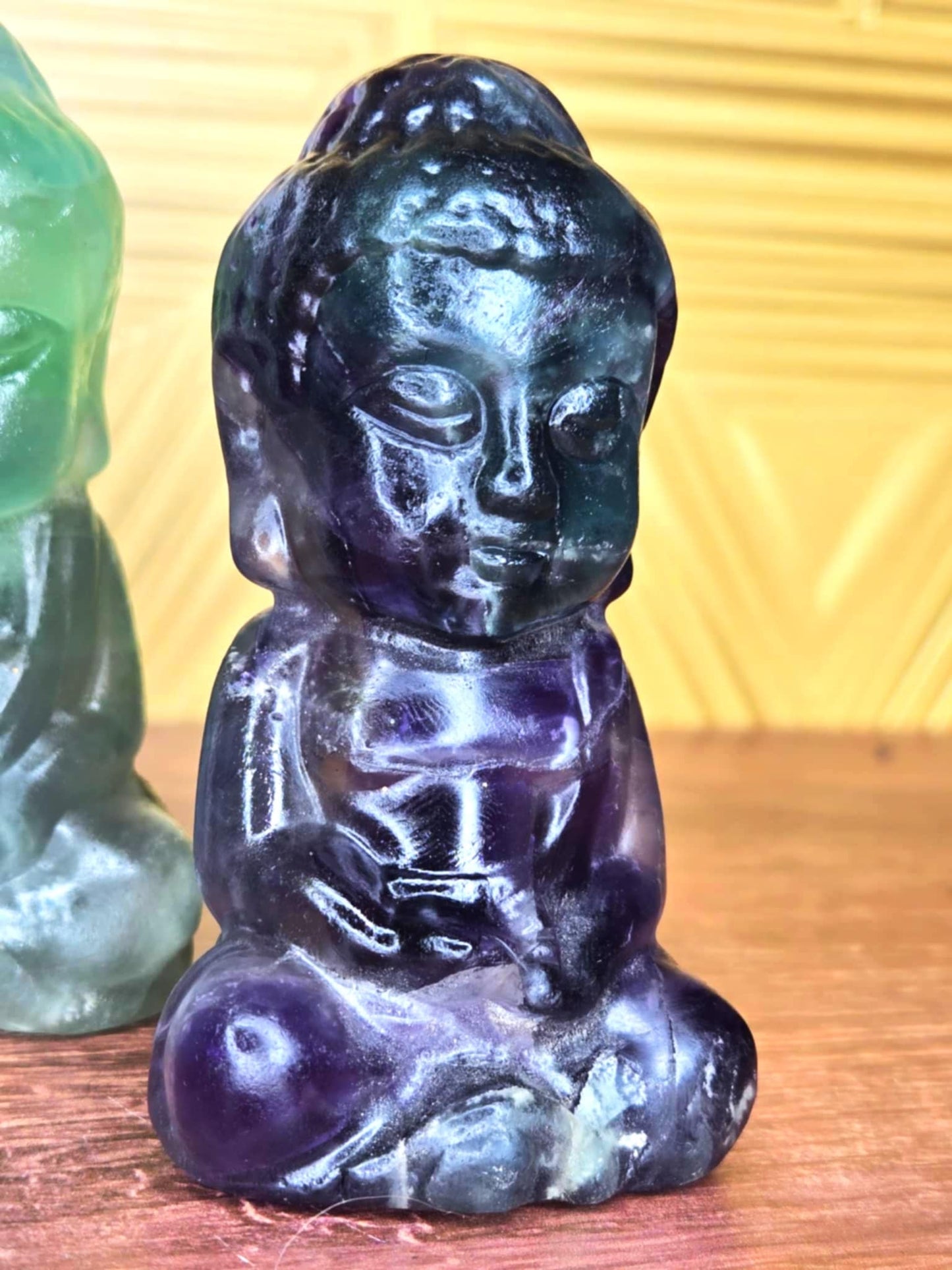 Zen Delicious Fluorite Buddhas - Problems Be Gone