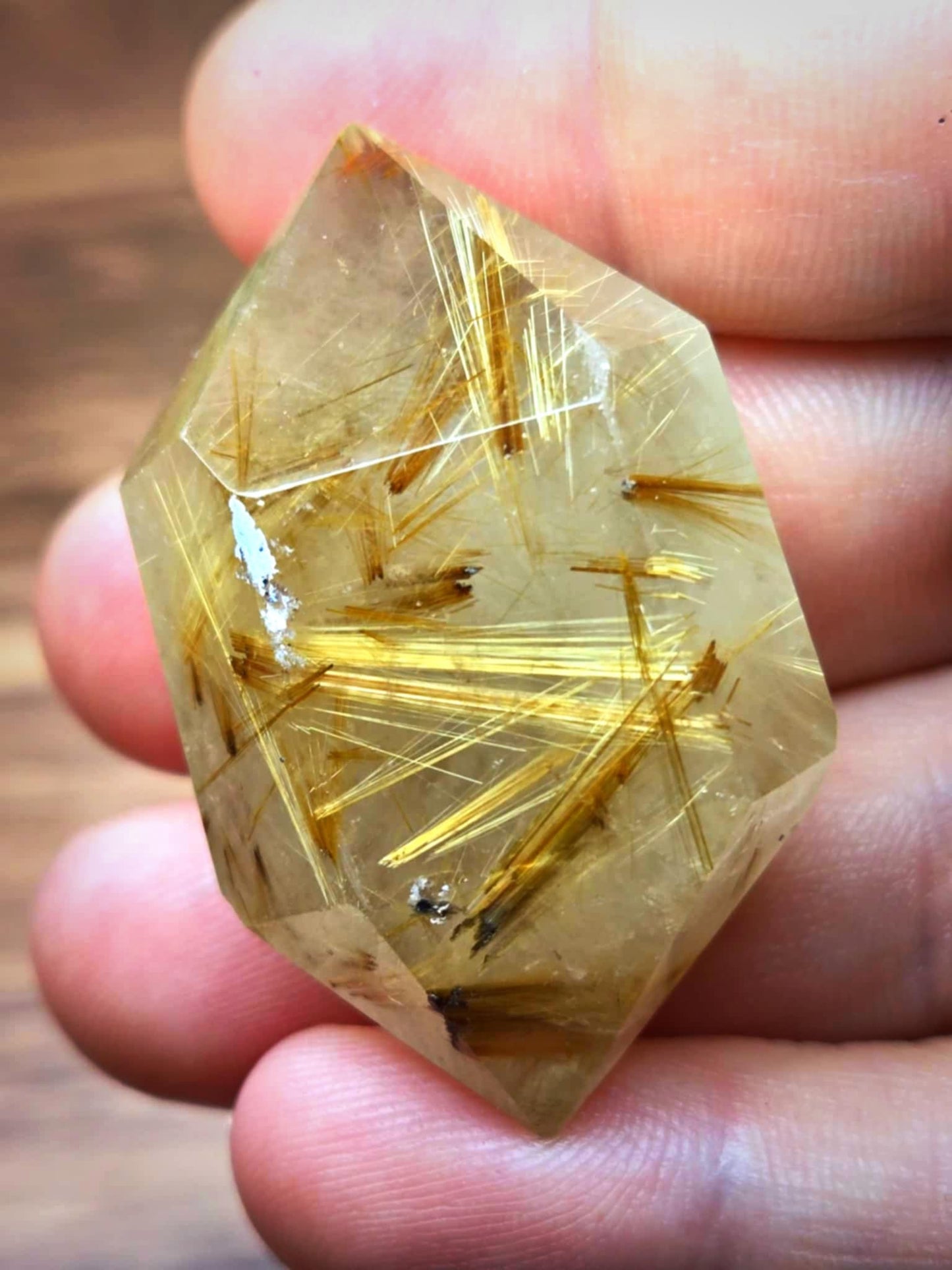 Find the Light Double Terminated Rutilated Quartz Points - Keep Us Safe
