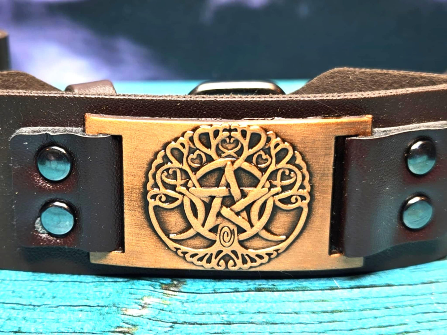 Tree of Life Vegan Leather Cuffs - Money Huney