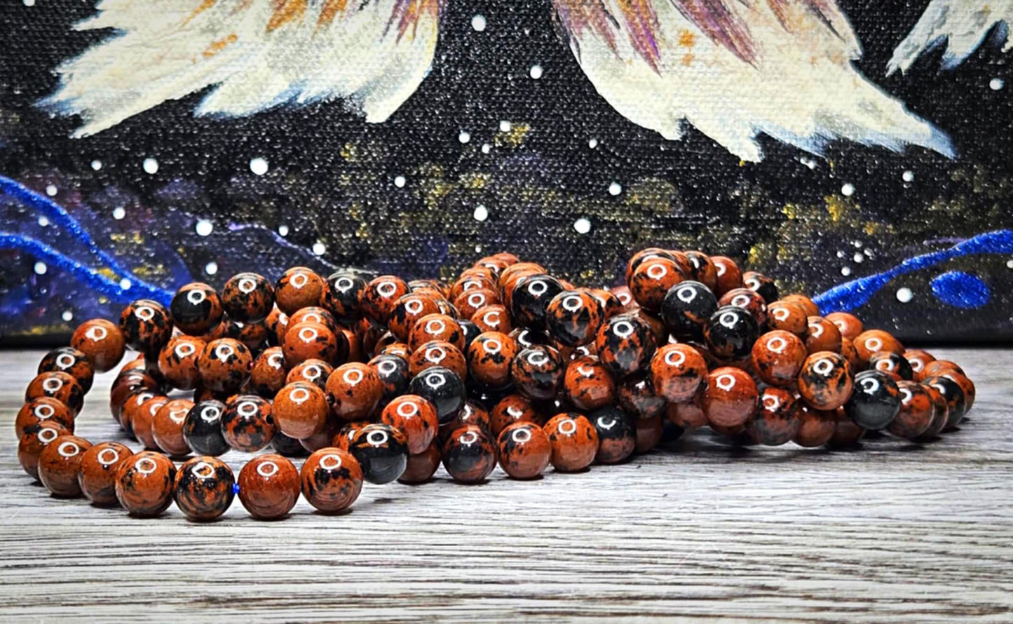 Messenger Mahogany Obsidian Bracelets - Celestial Connection