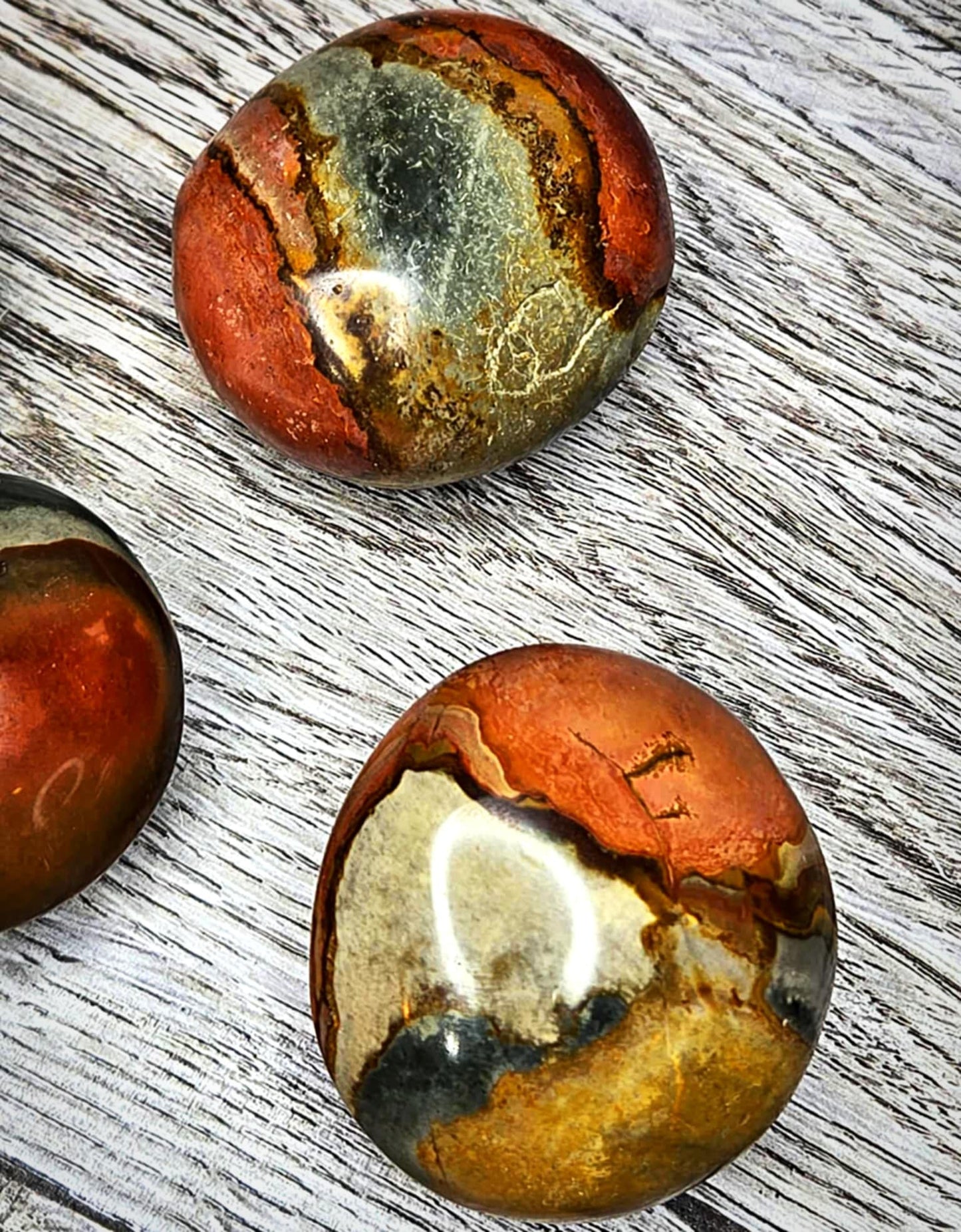 Divinity Desert Jasper Palm Stones - Celestial Connection