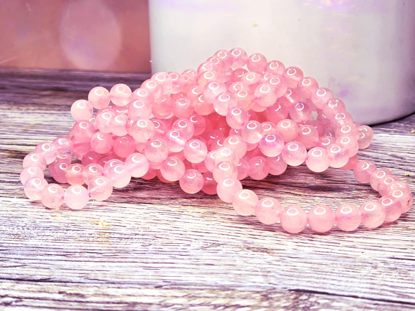 Kissable Rose quartz bracelets - Sweet Spell