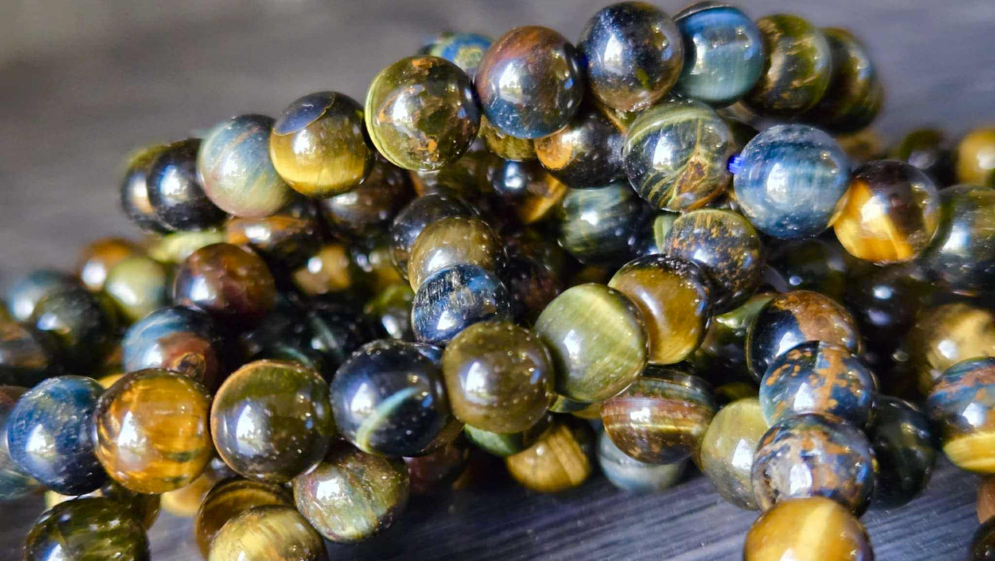 Depth of Strength Blue Tiger’s Eye Bracelets - Power