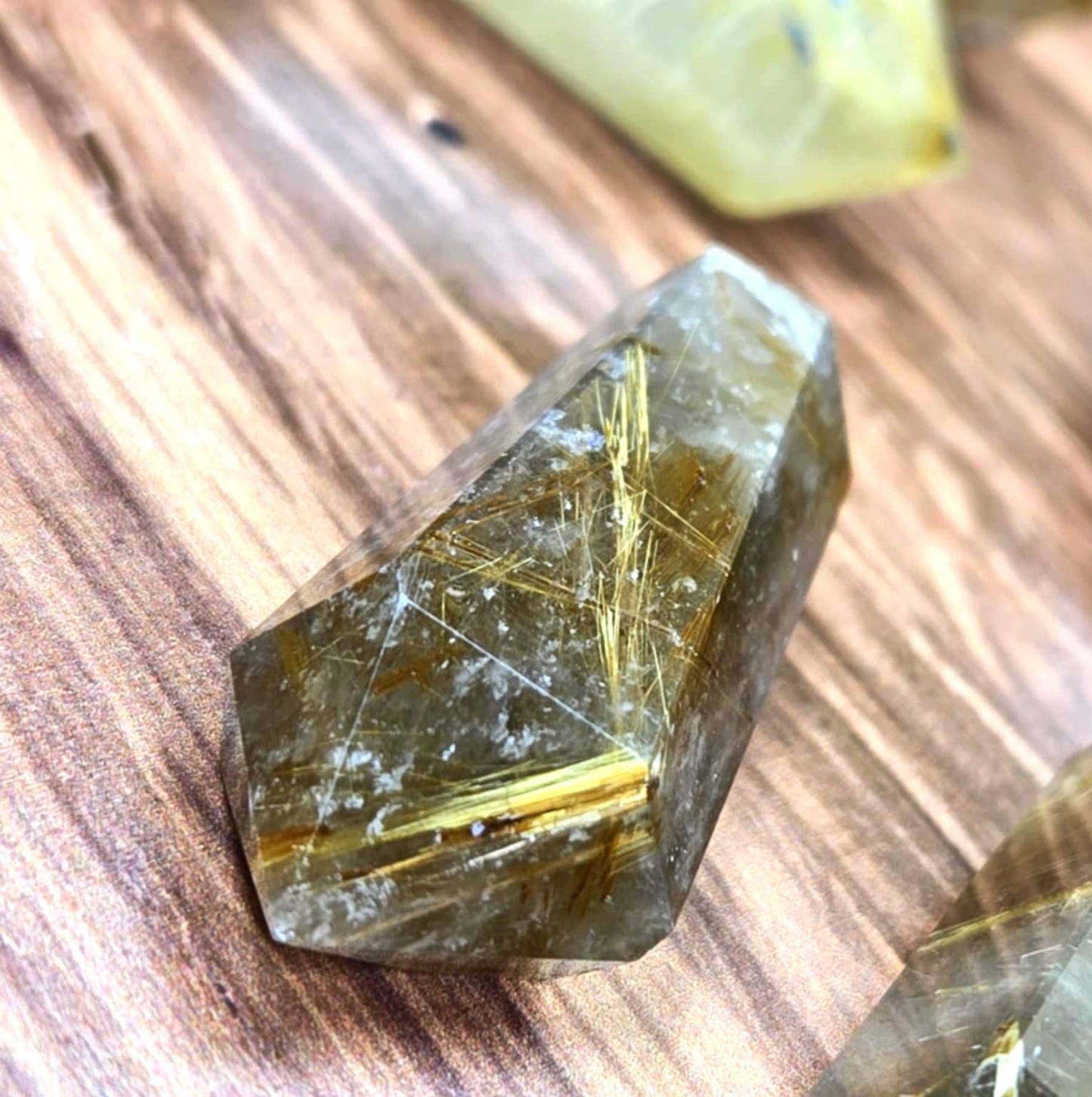 Find the Light Double Terminated Rutilated Quartz Points - Keep Us Safe