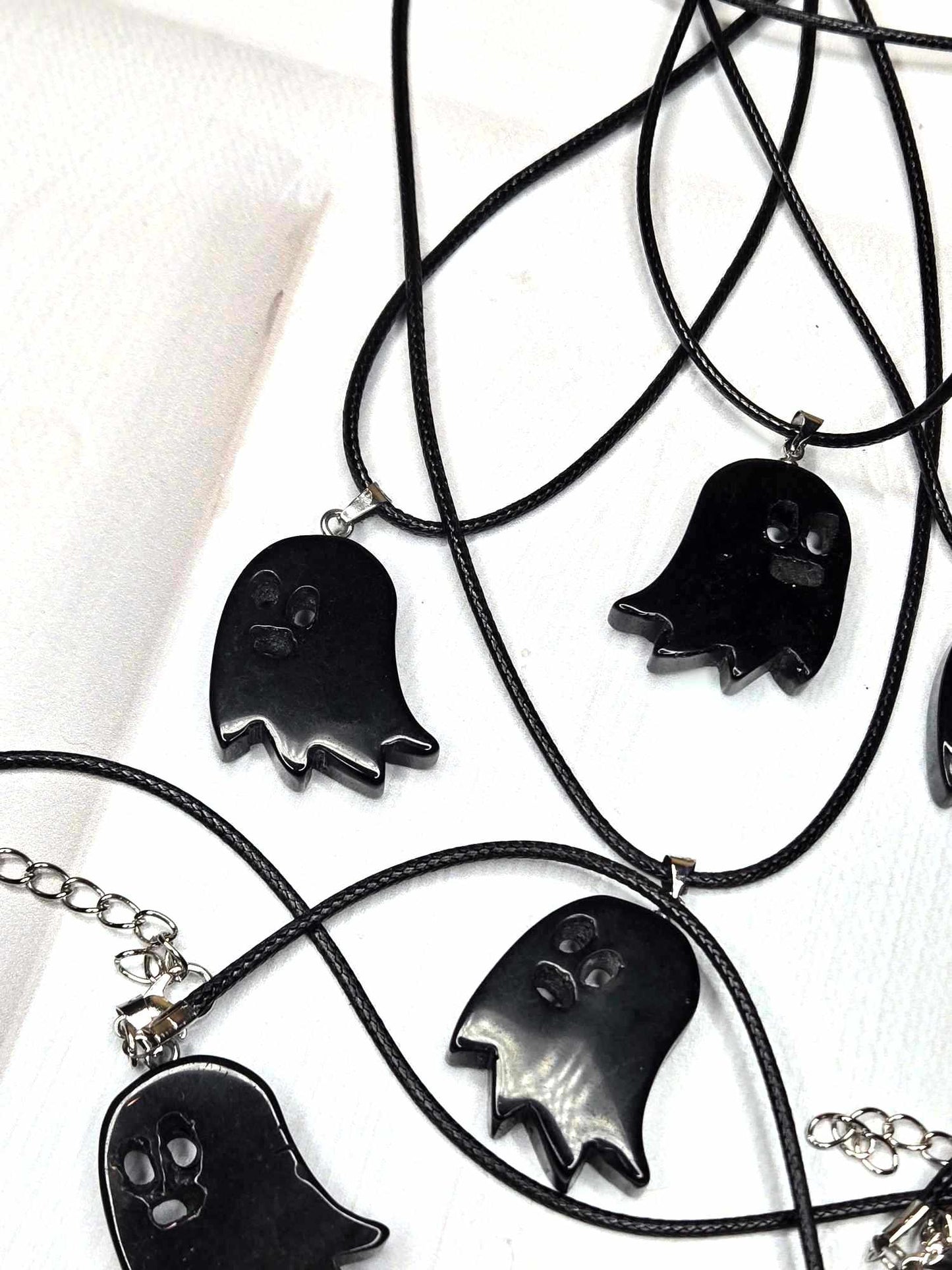 Your Ghostie Friend Obsidian Pendant - Healing