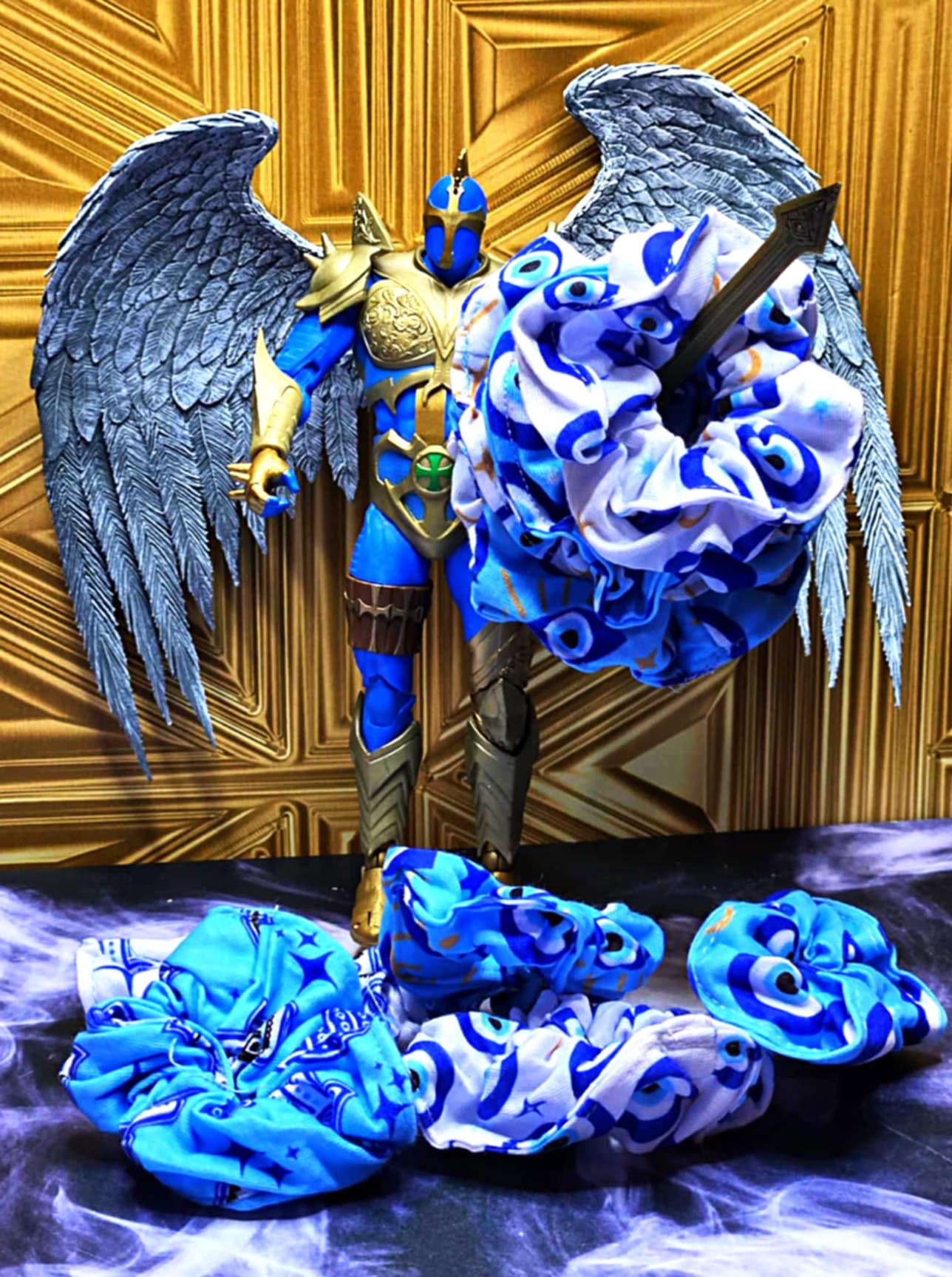 Veiled AF Evil Eye Scrunchies - Protect and Defend