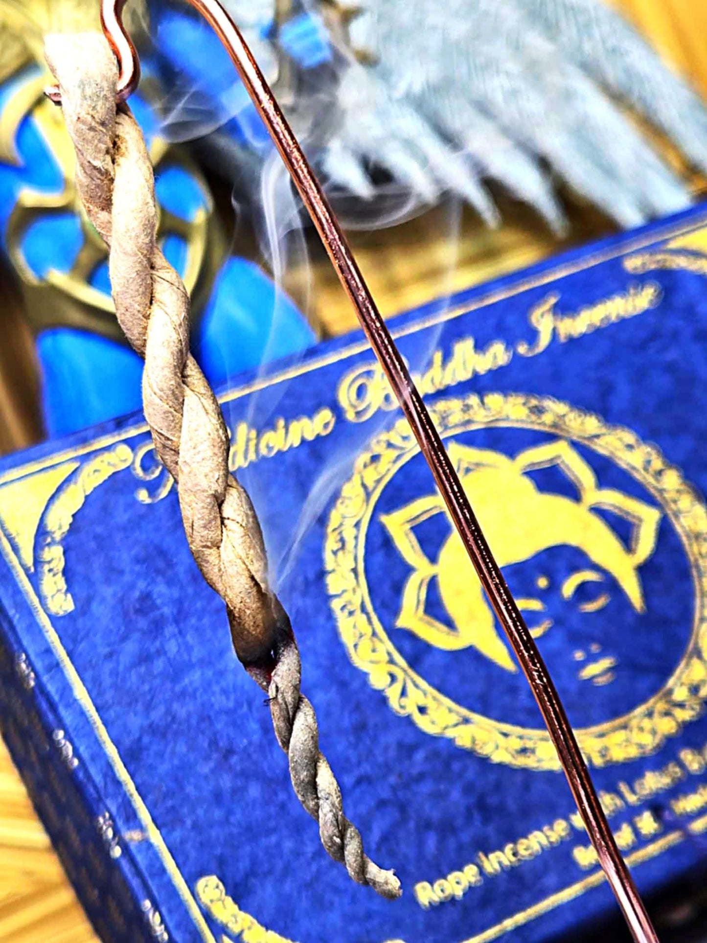 Rise Above Lotus Rope Incense Holder - Protect and Defend
