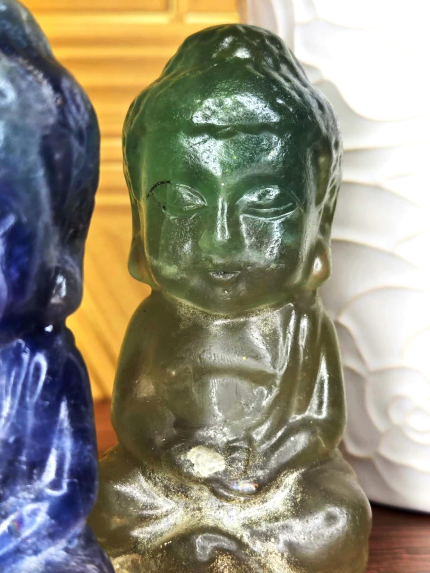 Zen Delicious Fluorite Buddhas - Problems Be Gone