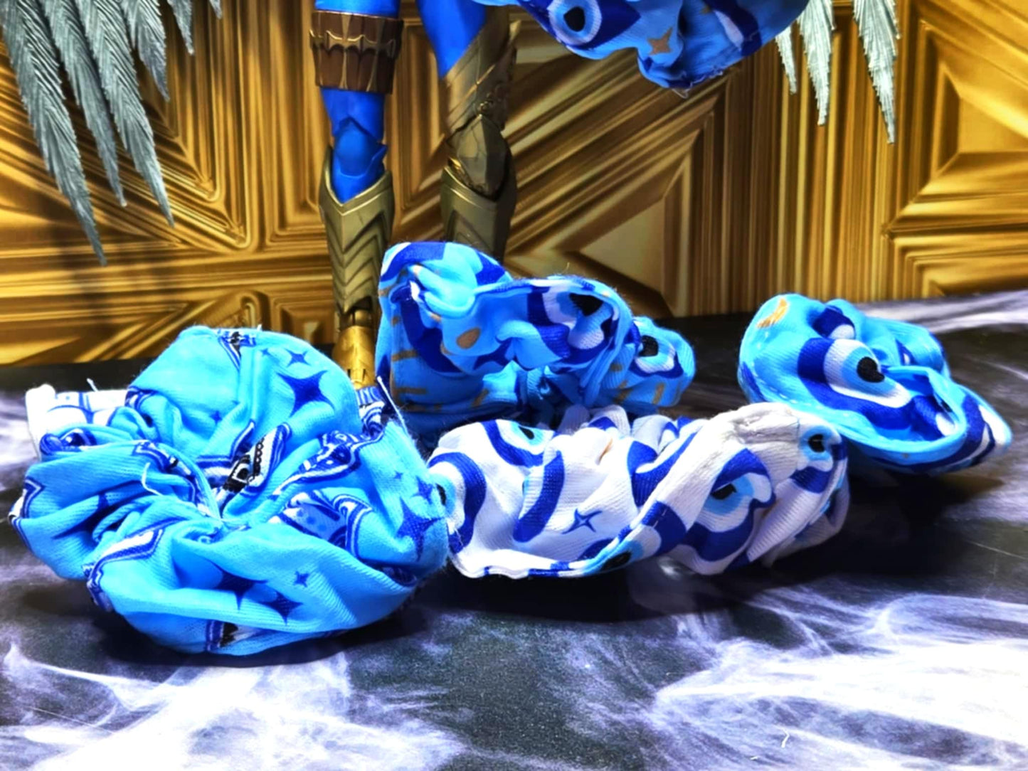 Veiled AF Evil Eye Scrunchies - Protect and Defend