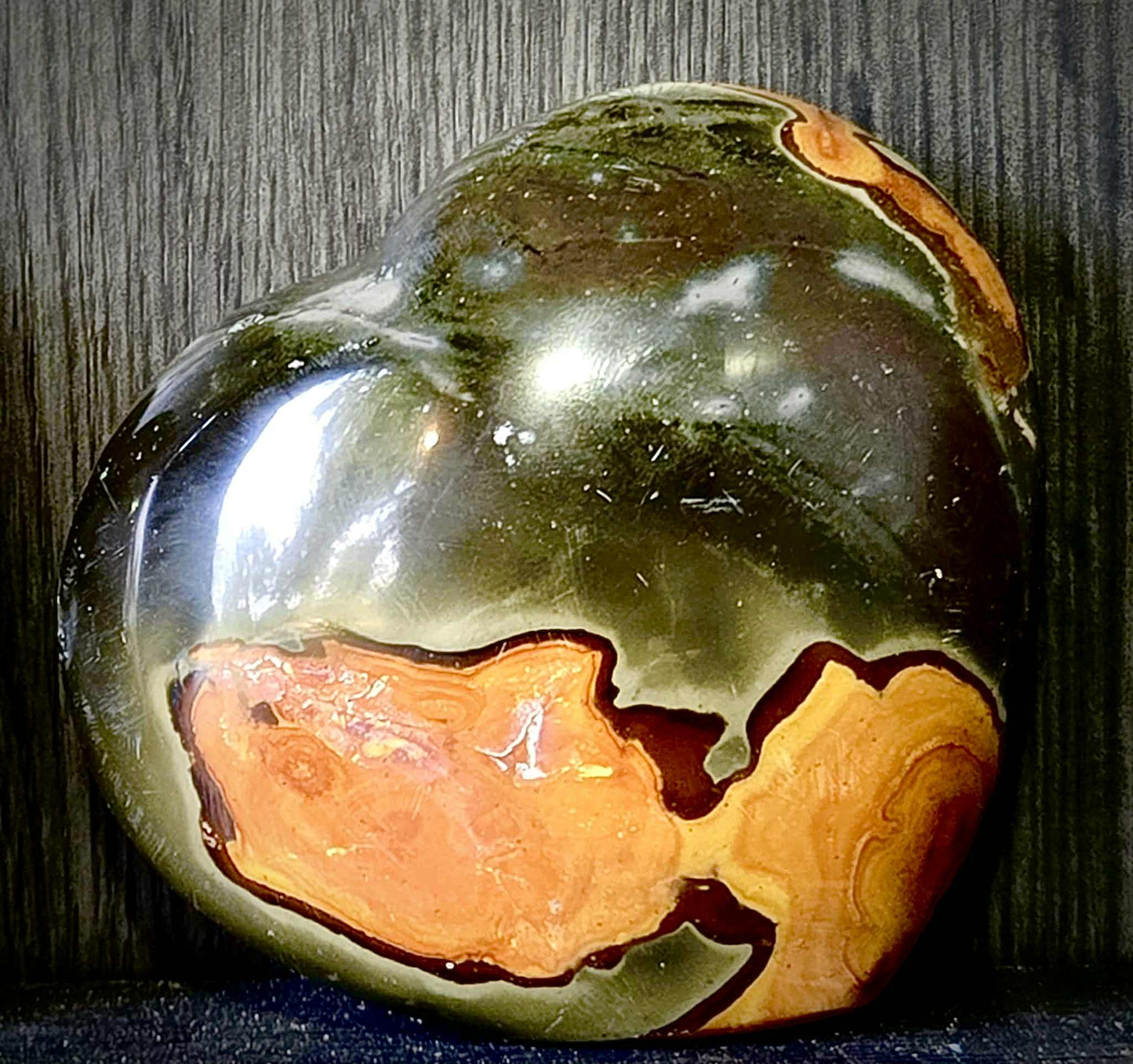 Sunrise Polychrome Jasper Hearts - Power