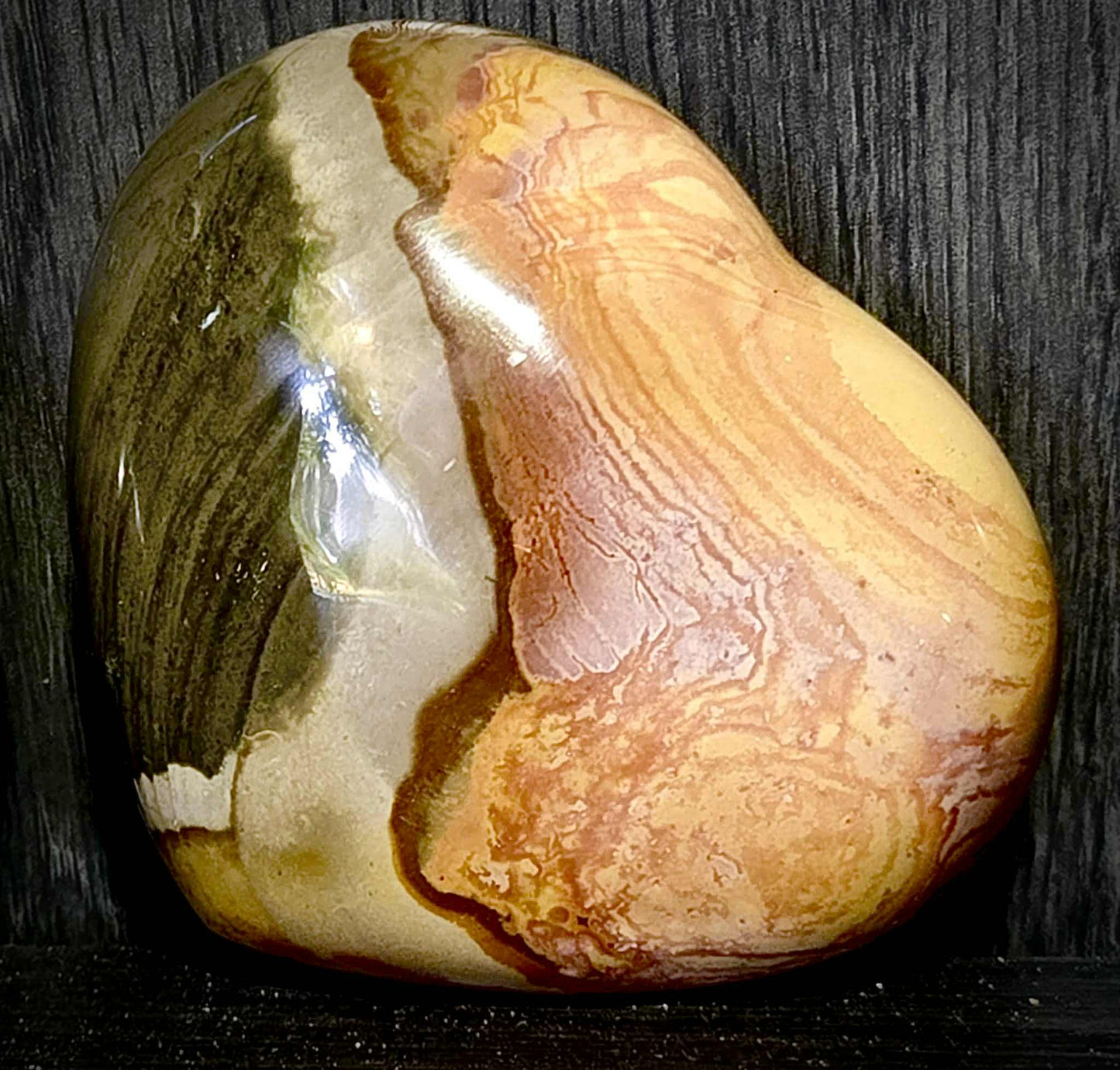 Sunrise Polychrome Jasper Hearts - Power
