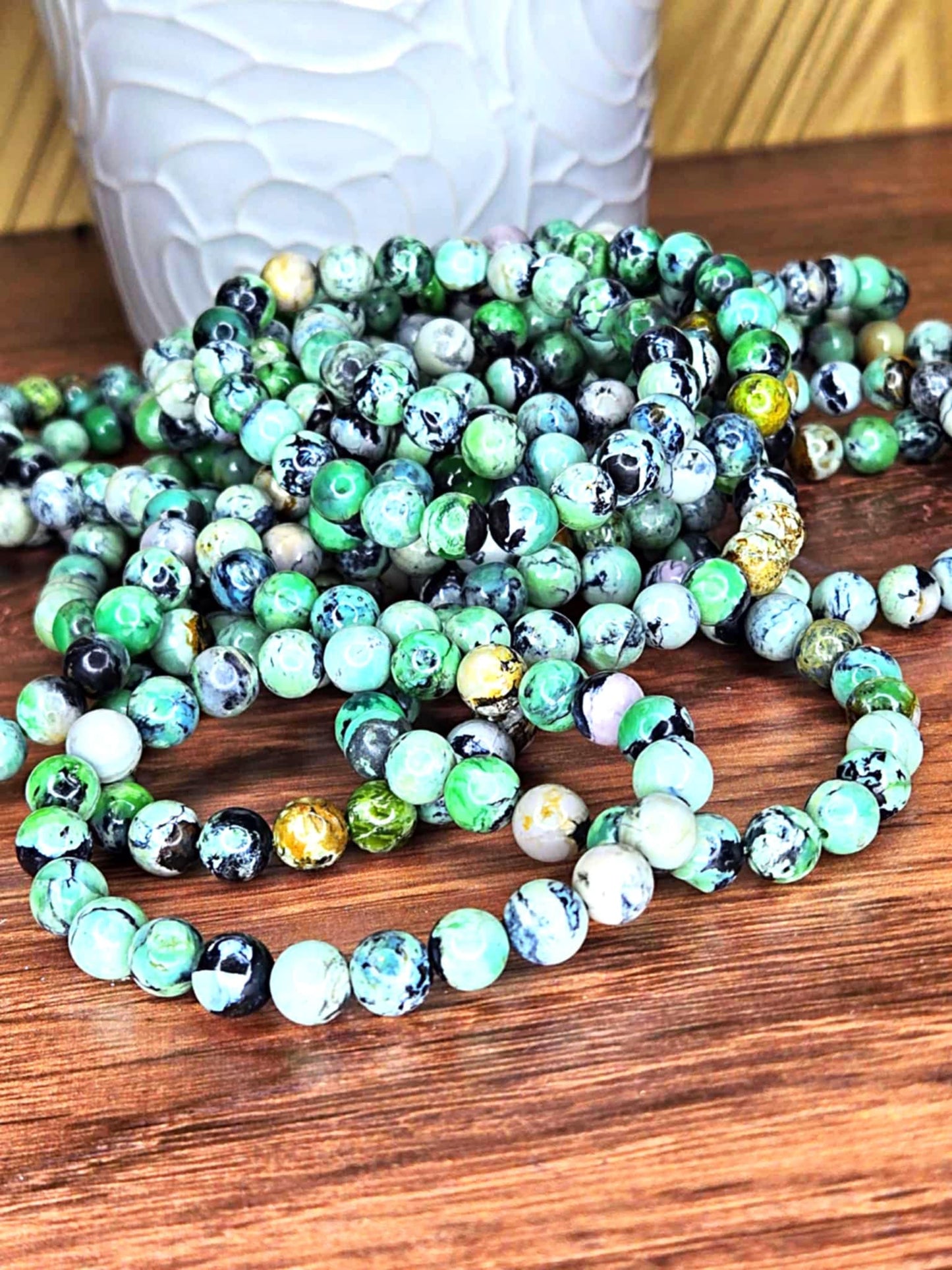 Heart Eyes Variscite Bracelets - Problems Be Gone