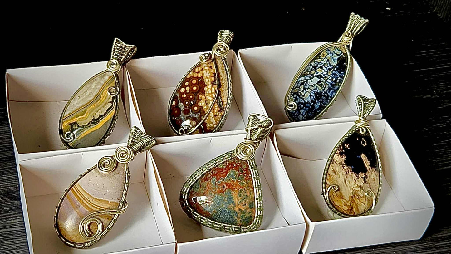 Alluring Rebellion Wire Wrapped Pendants - Power