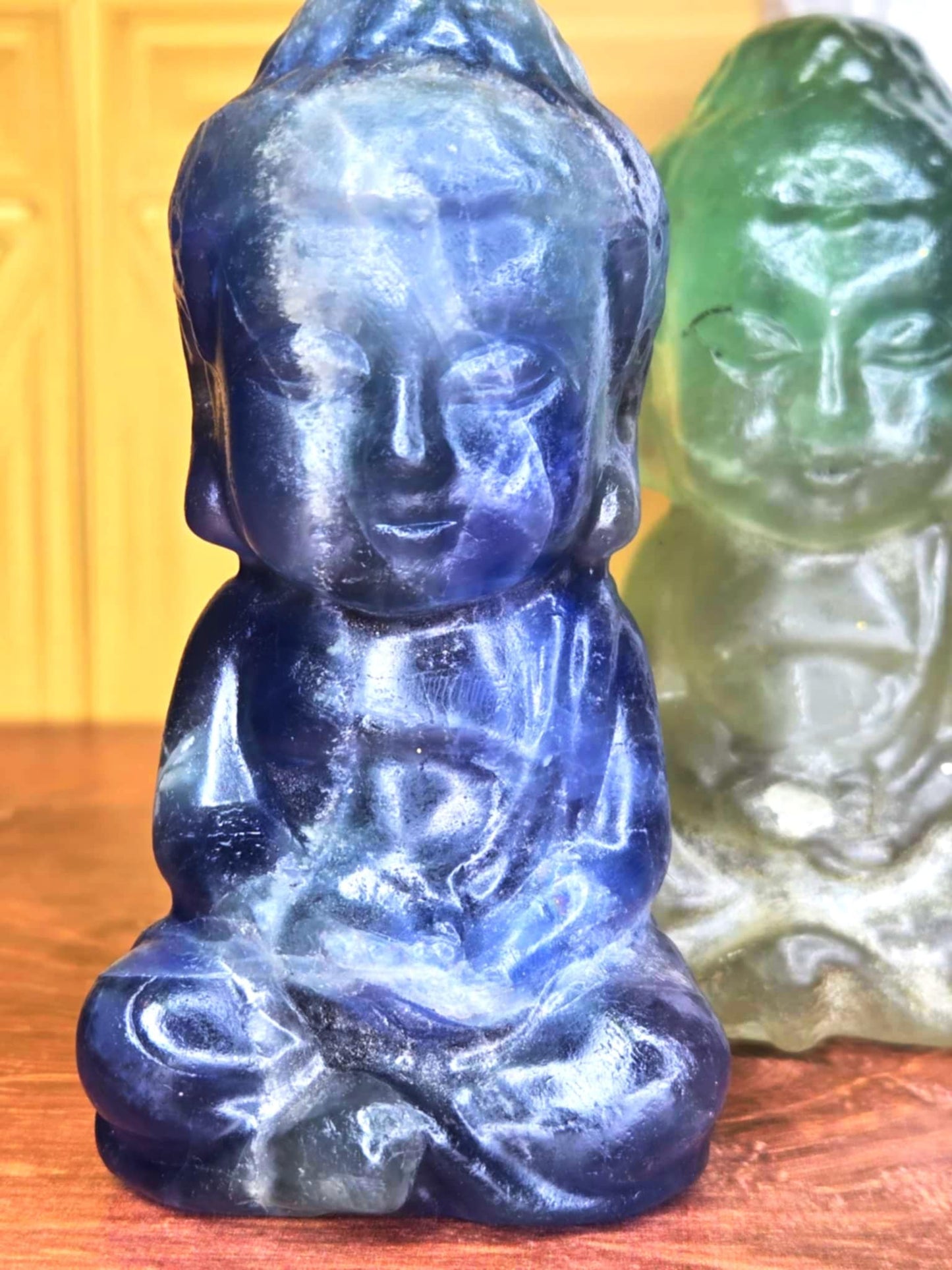 Zen Delicious Fluorite Buddhas - Problems Be Gone
