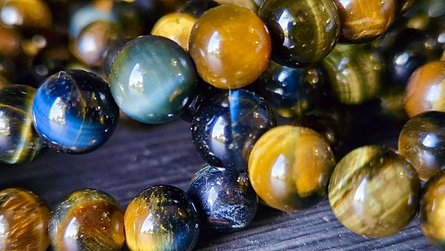 Depth of Strength Blue Tiger’s Eye Bracelets - Power
