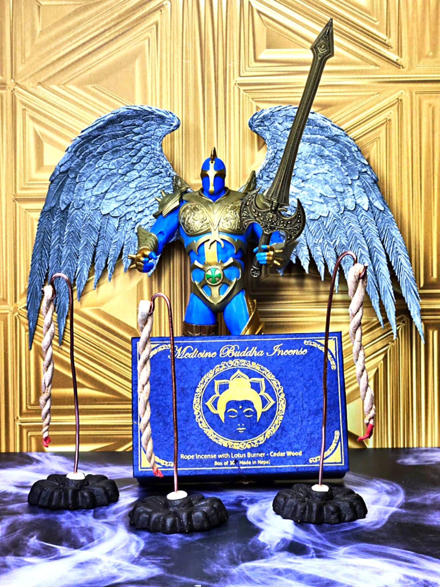 Rise Above Lotus Rope Incense Holder - Protect and Defend