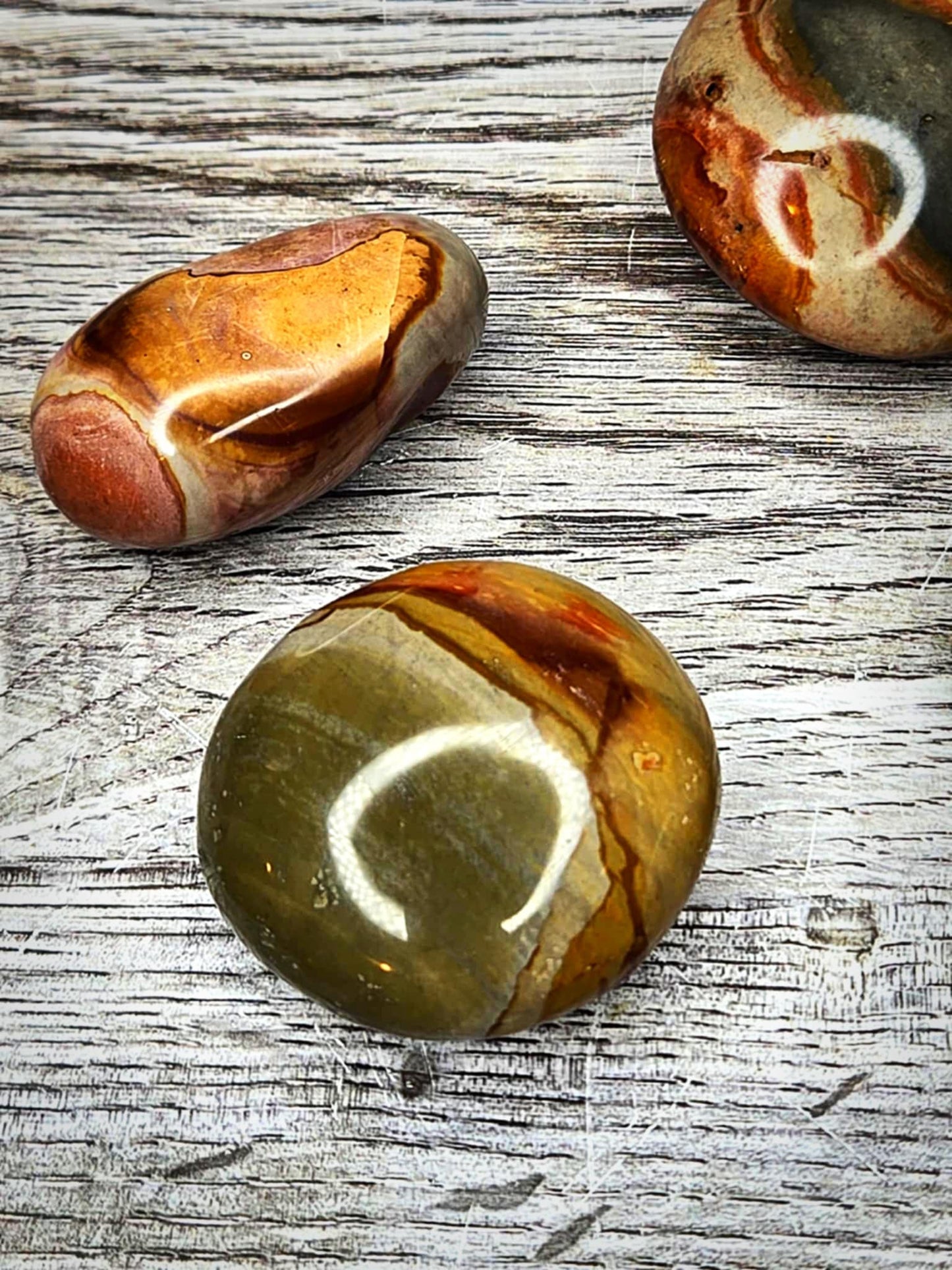 Divinity Desert Jasper Palm Stones - Celestial Connection