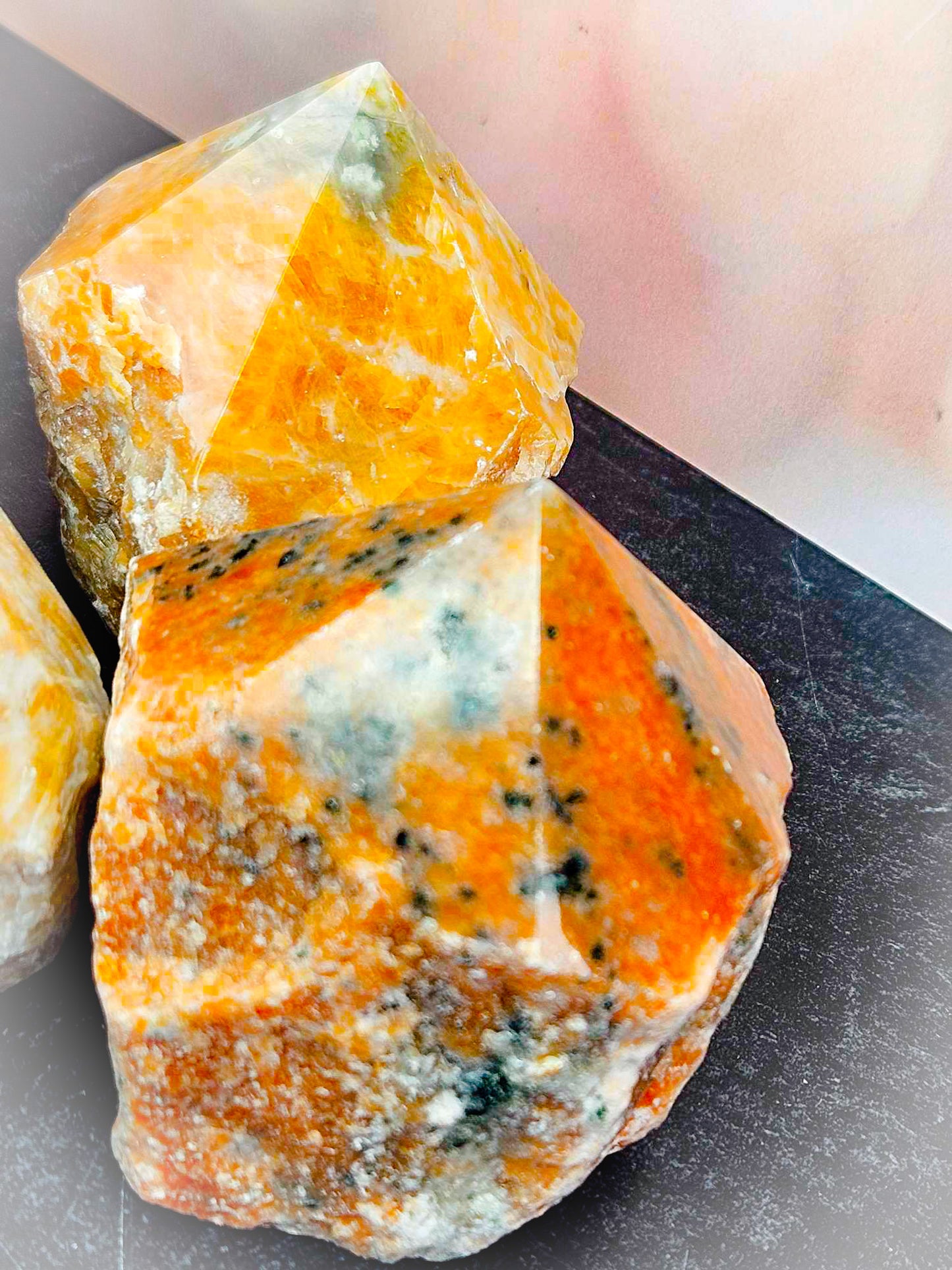 Brilliant Beauty Orchid Calcite Top Points - Holiday Prosperity