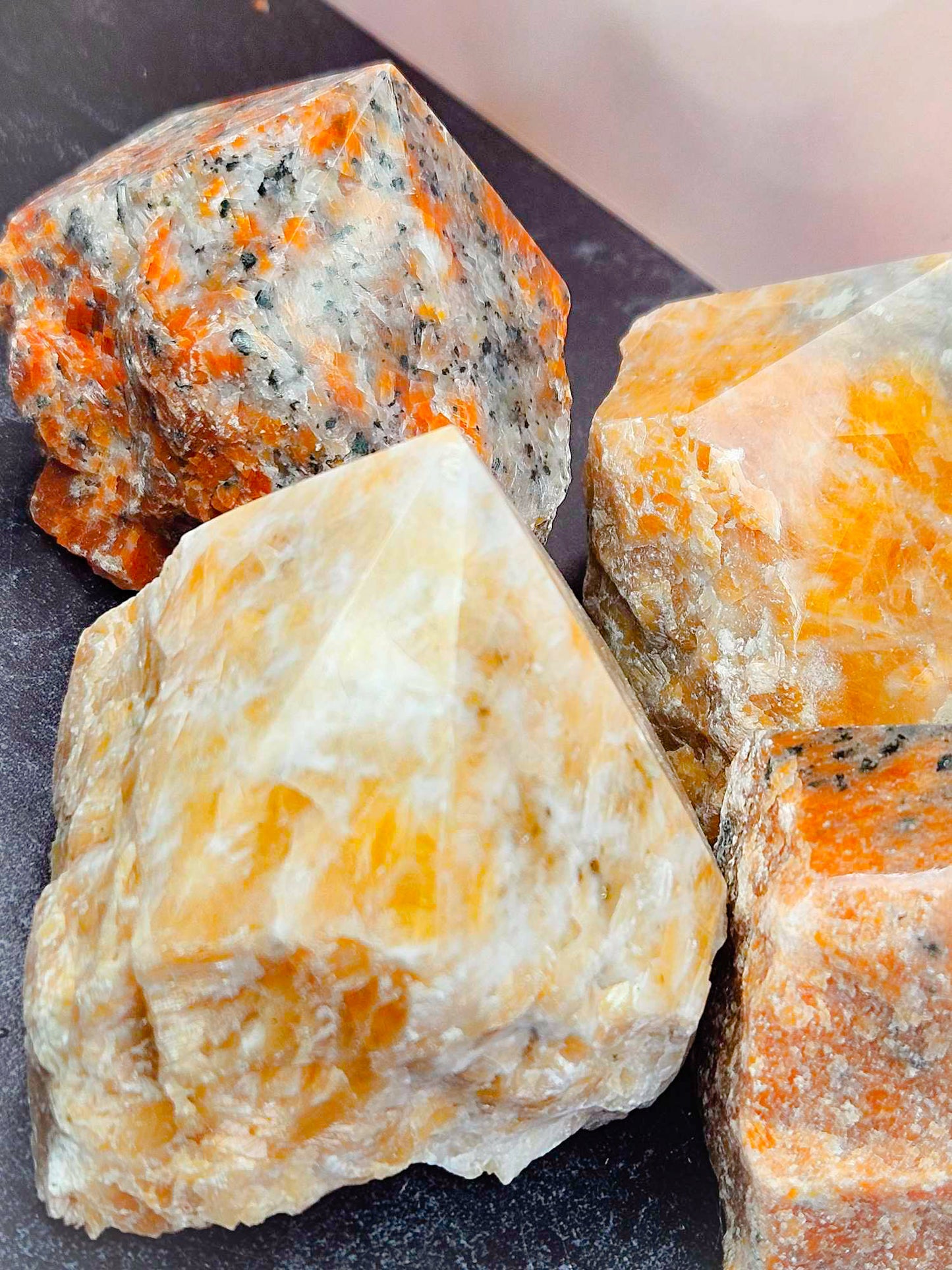 Brilliant Beauty Orchid Calcite Top Points - Holiday Prosperity