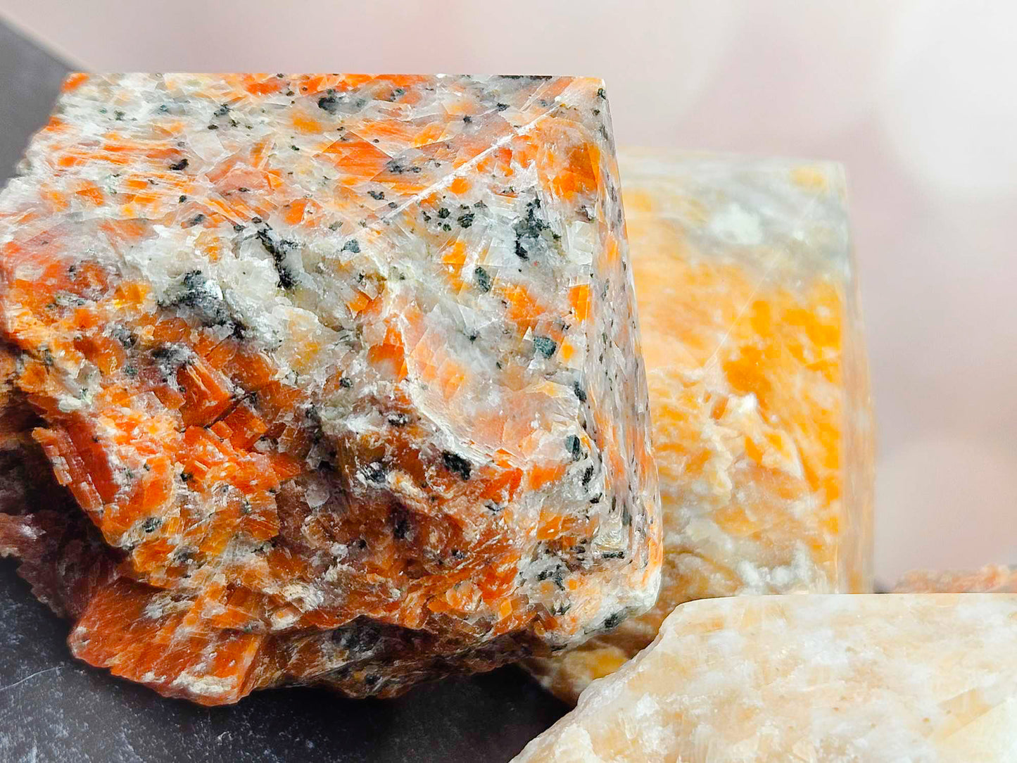 Brilliant Beauty Orchid Calcite Top Points - Holiday Prosperity