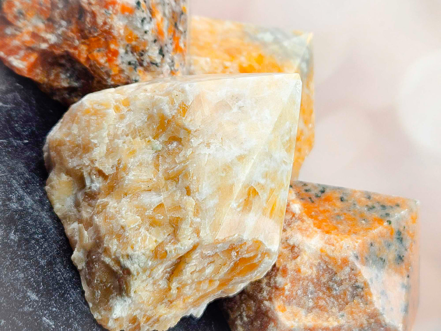 Brilliant Beauty Orchid Calcite Top Points - Holiday Prosperity