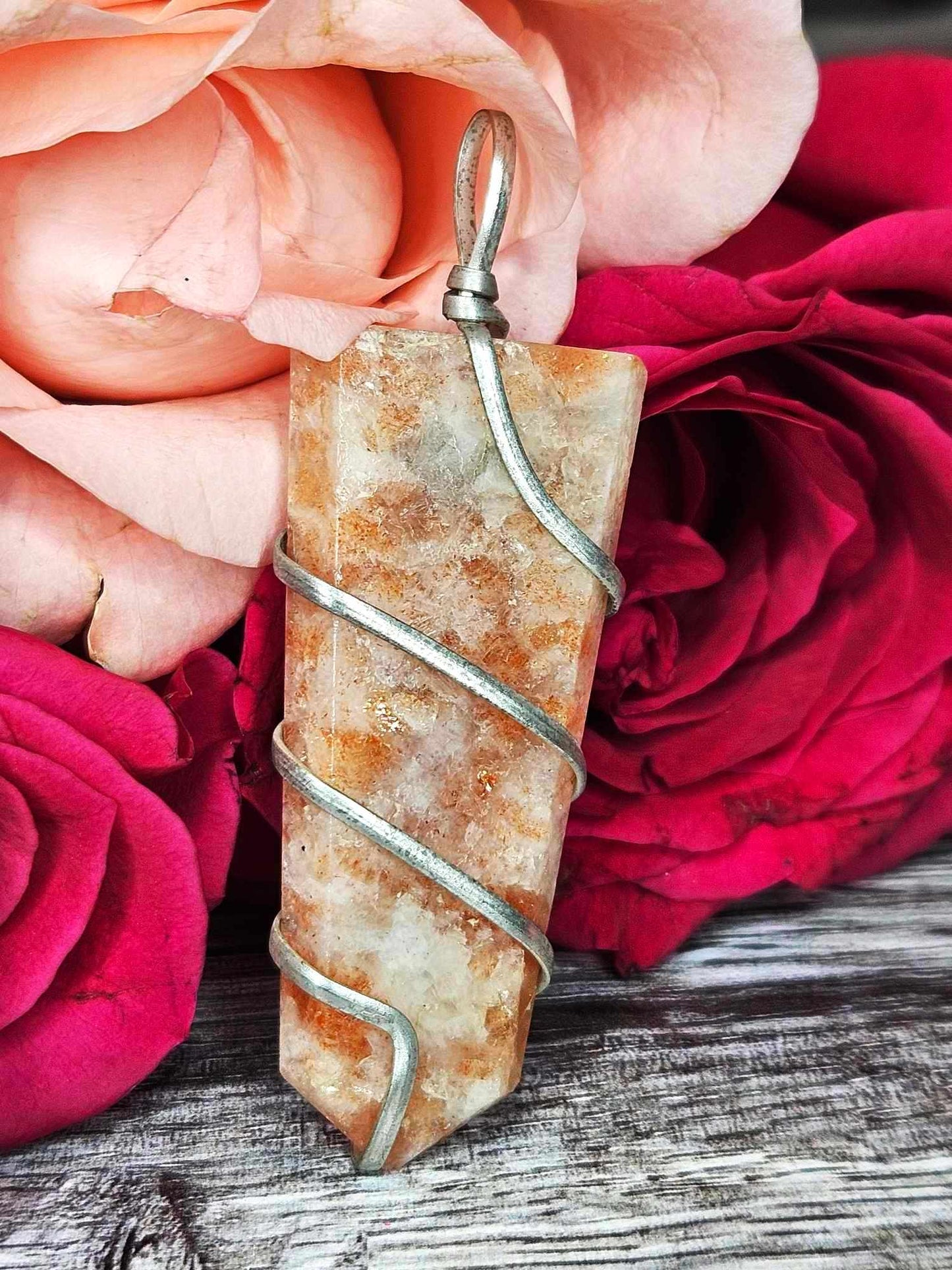 Sunshine Day Sunstone Pendants - Love