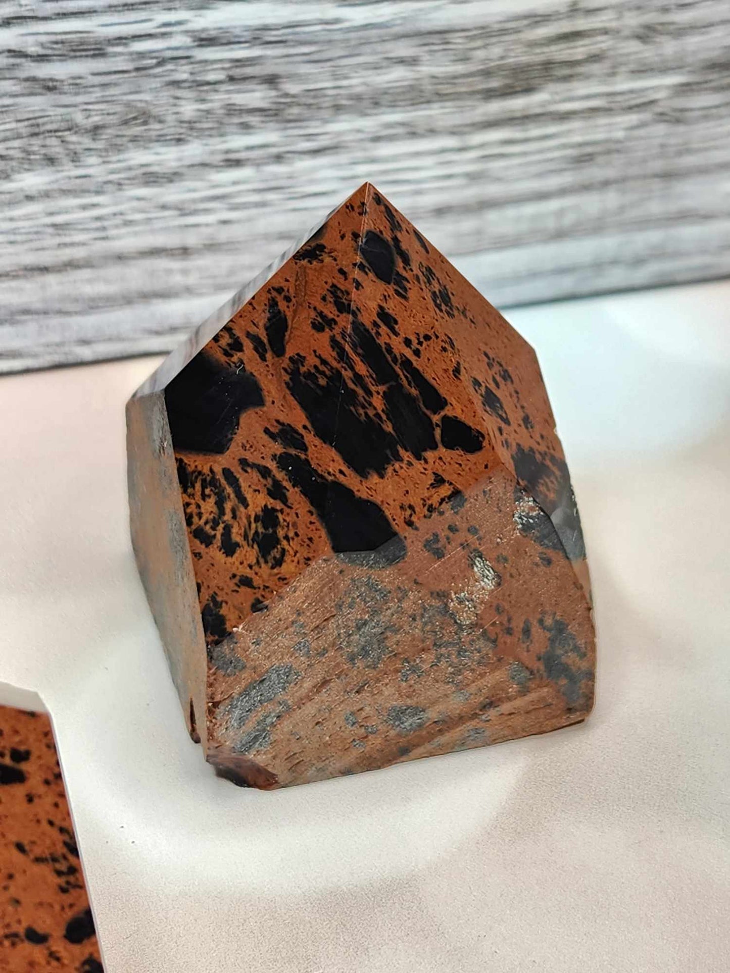 You So Pointy Mahogany Obsidian Top Points - Protection