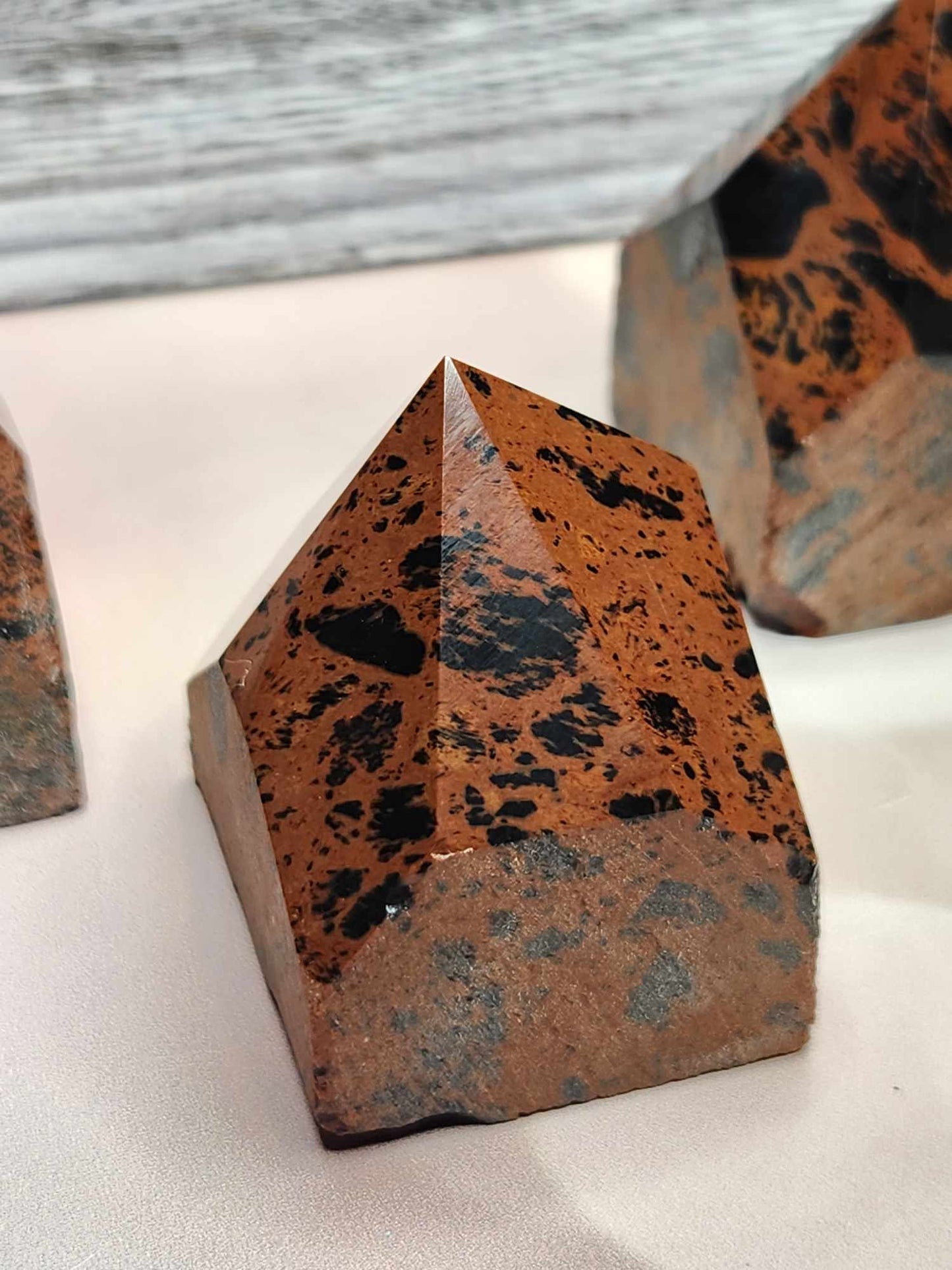 You So Pointy Mahogany Obsidian Top Points - Protection