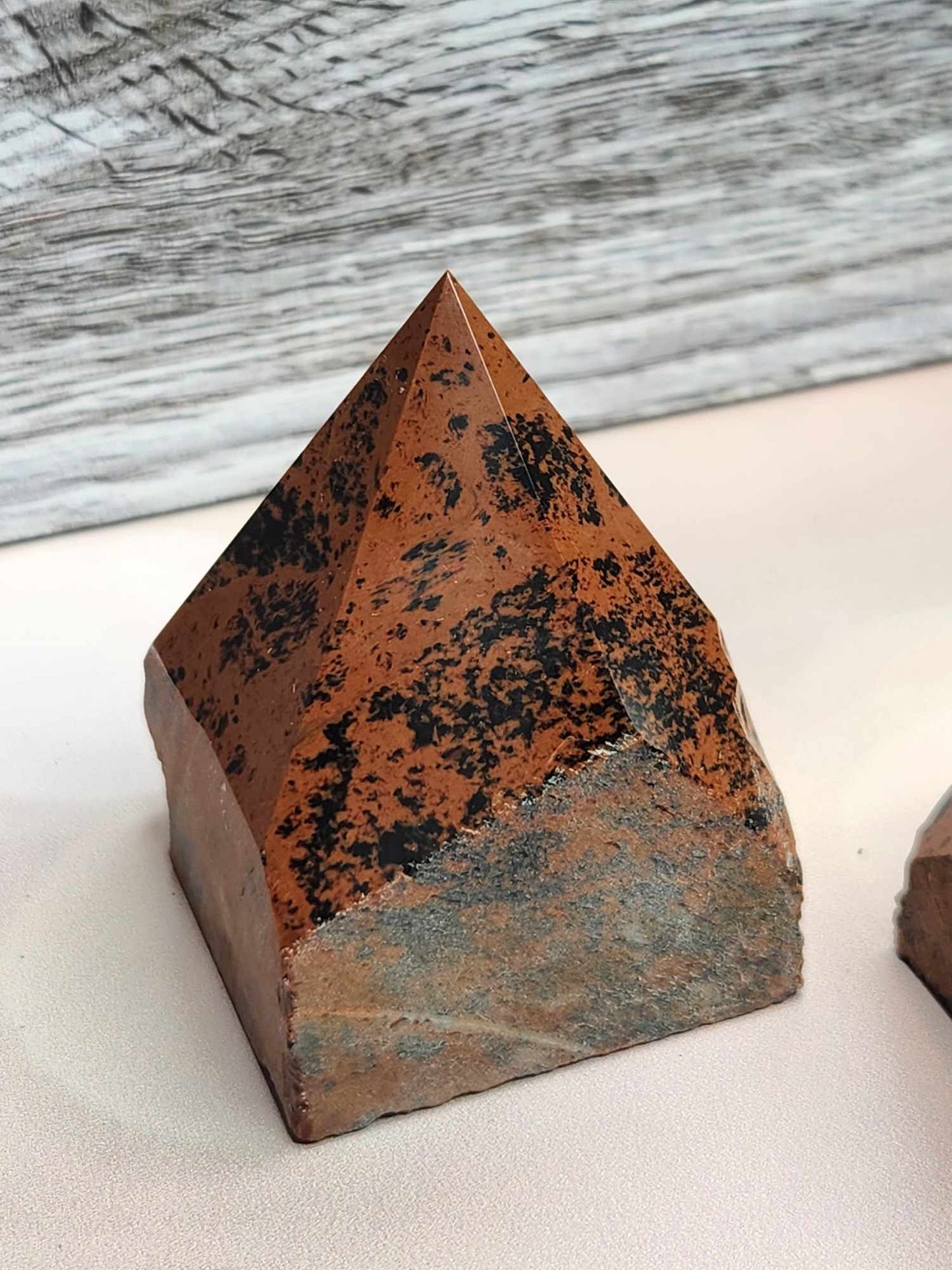 You So Pointy Mahogany Obsidian Top Points - Protection