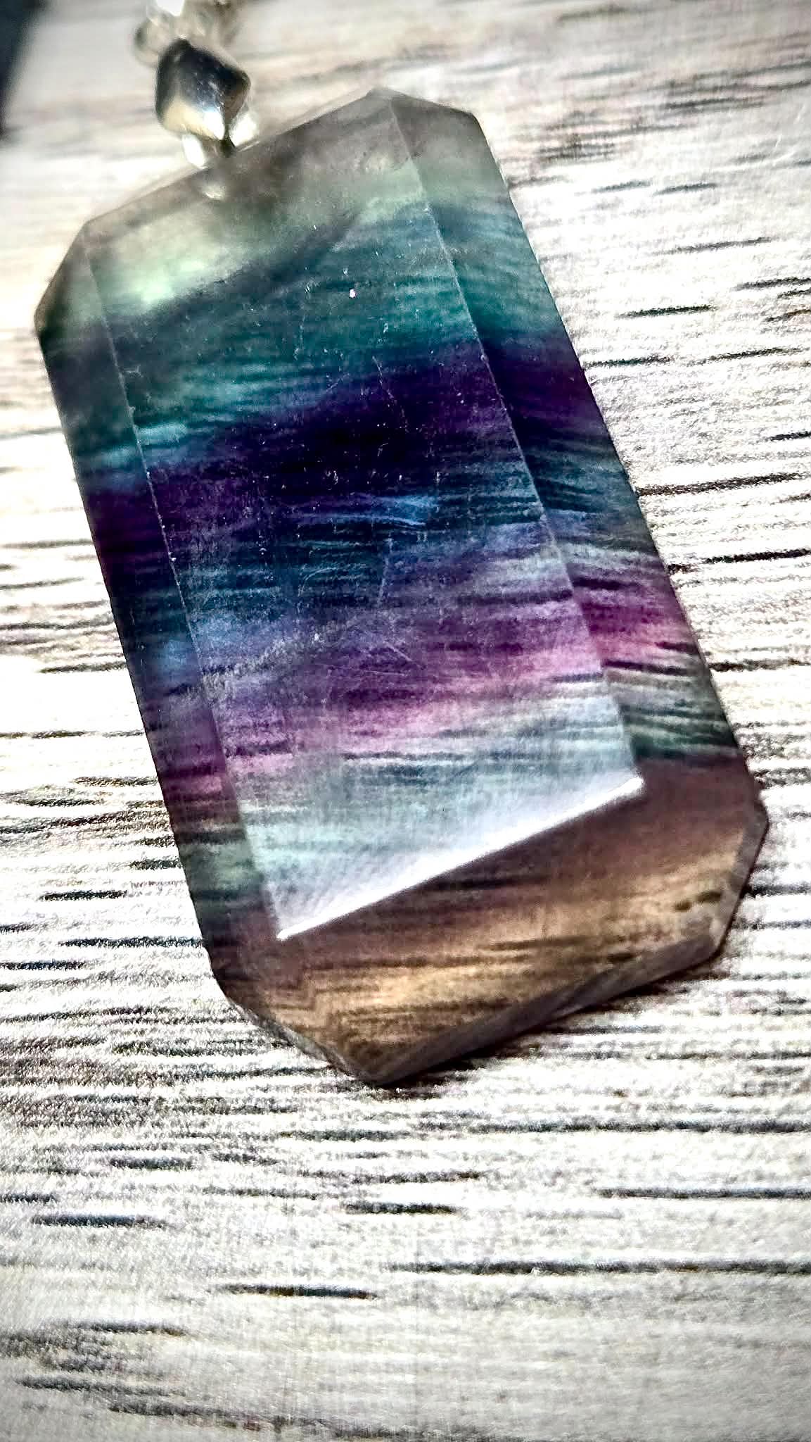 ✨Stacks Fluorite Pendant