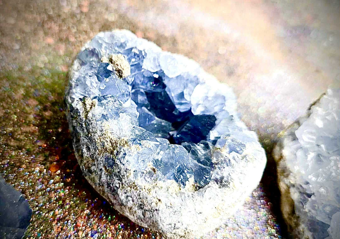 Starlight Celestite Clusters - Rescue Me