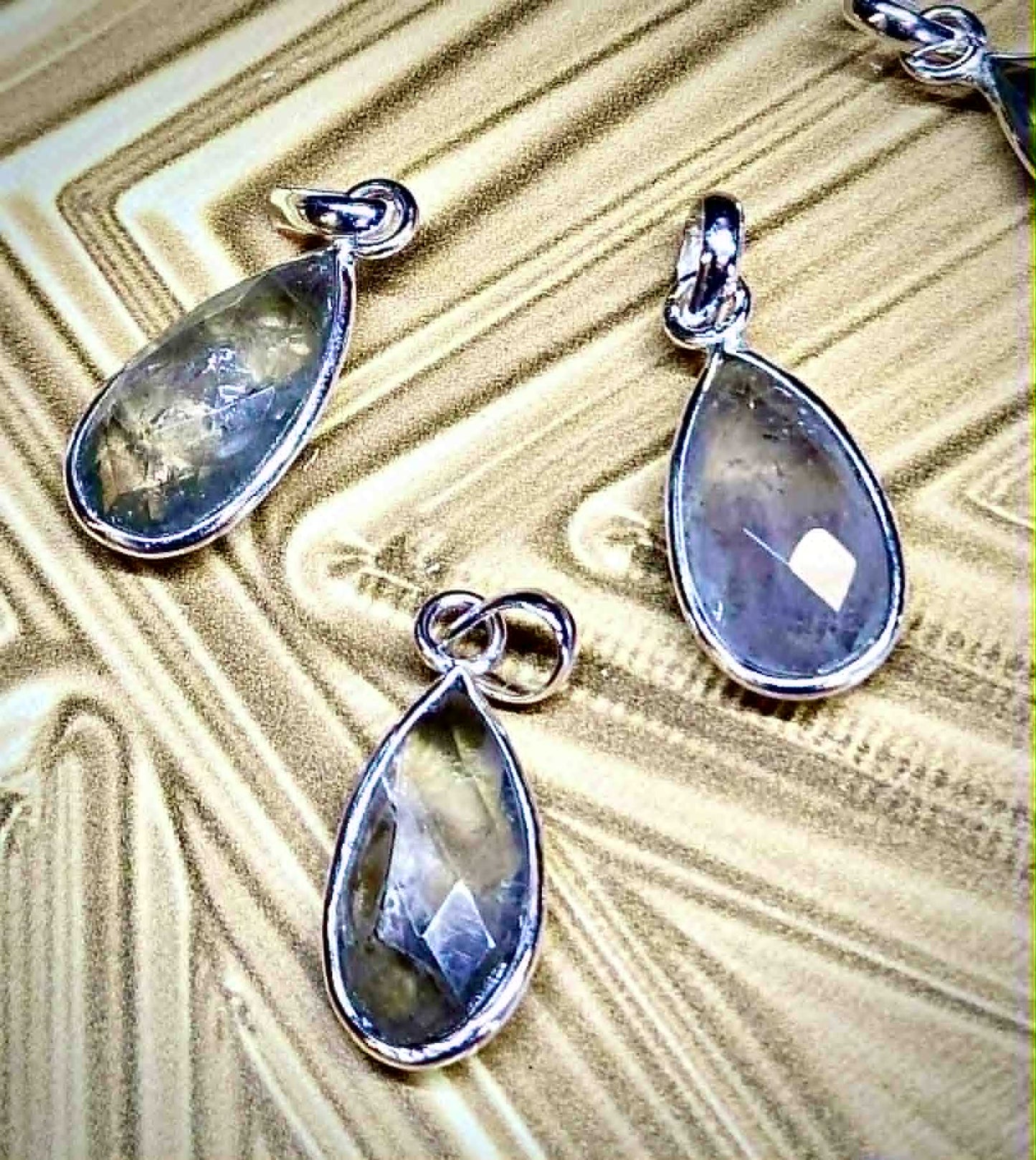 *Sold Out* Treasure Prasiolite Pendants