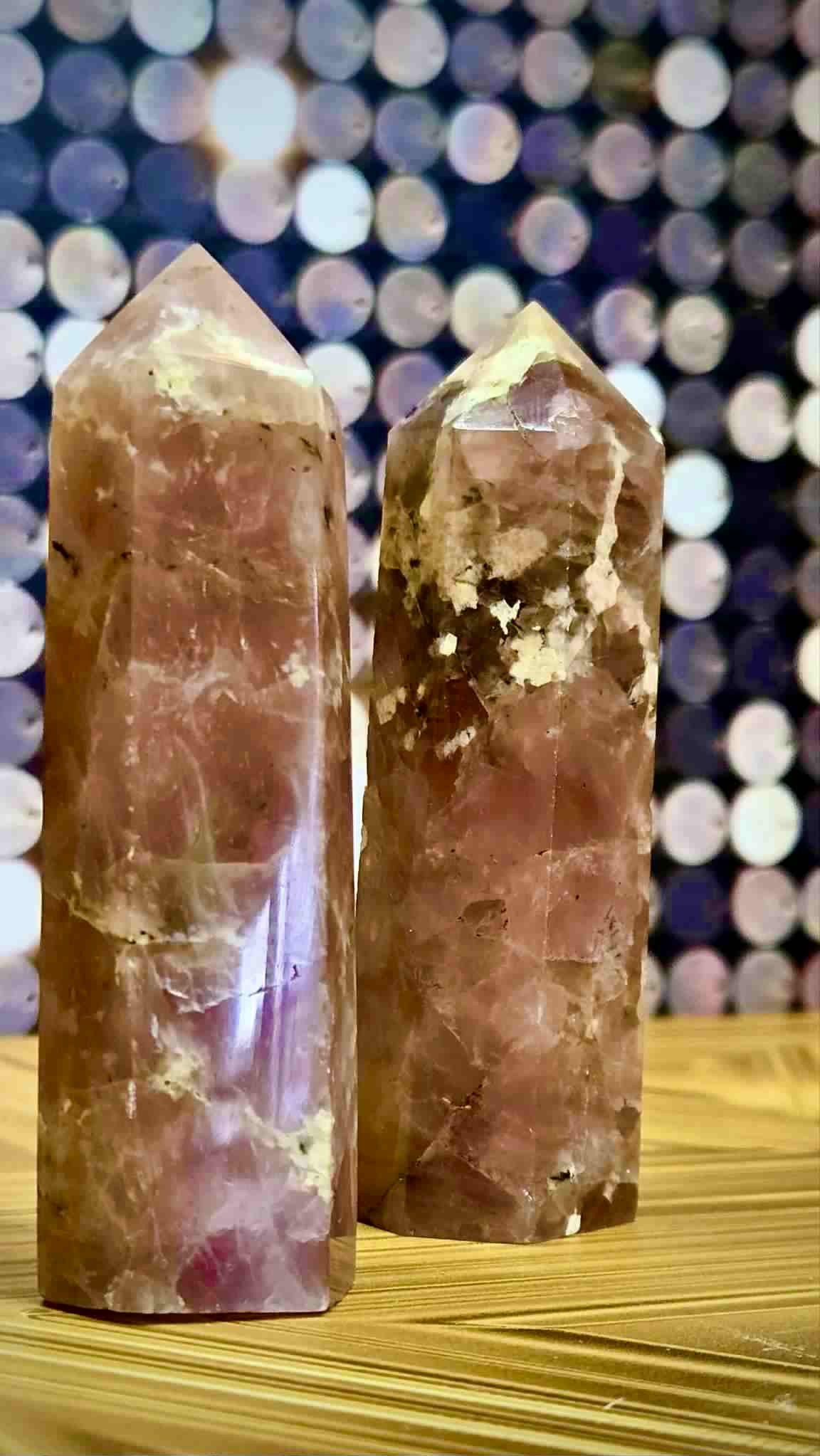 *Sold Out* Radiant Wealth Raspberry Quartz Towers