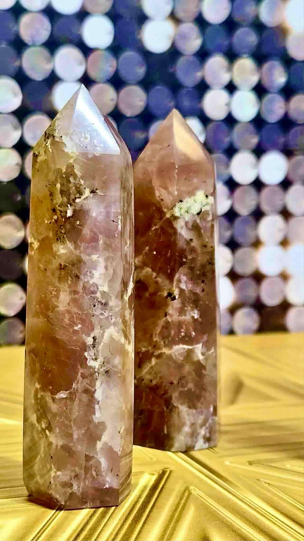 *Sold Out* Radiant Wealth Raspberry Quartz Towers