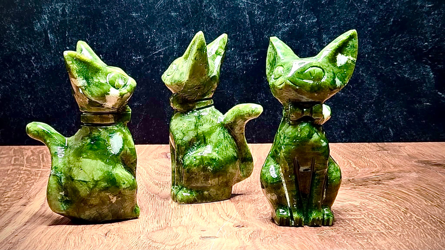 *Sold Out* Madam Meow Nephrite Jade Cat