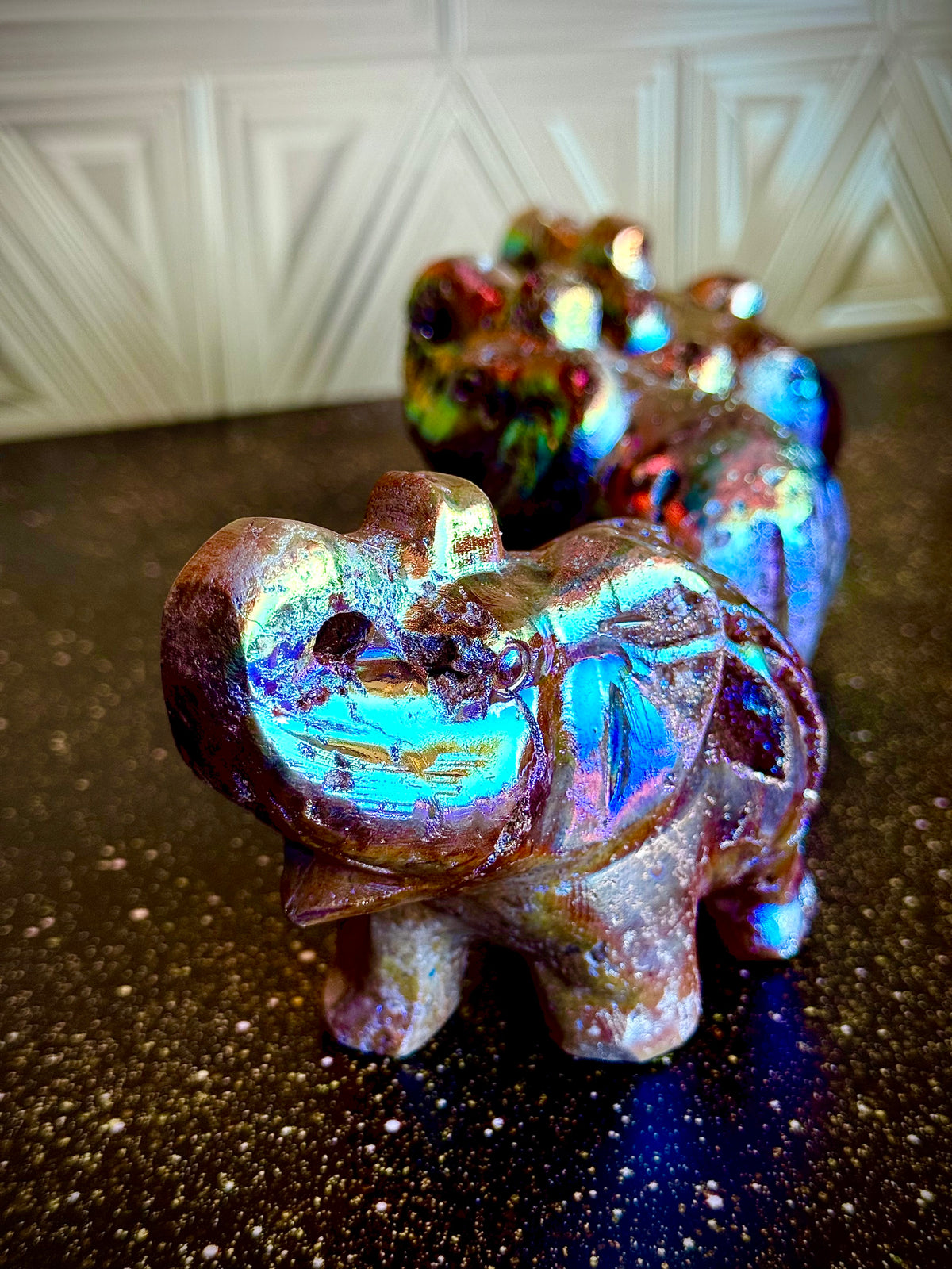 🐘Rainbow Sphalerite Elephant Magic