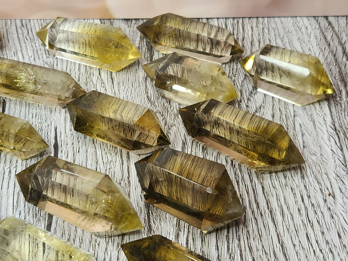 Delicious Magic Lemon Quartz Double Terminated Points