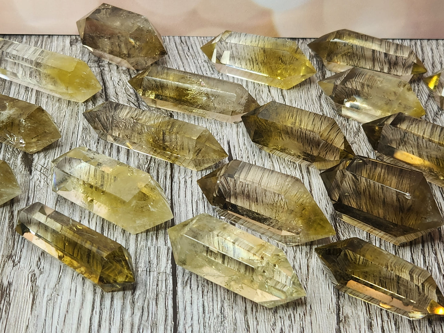 Delicious Magic Lemon Quartz Double Terminated Points