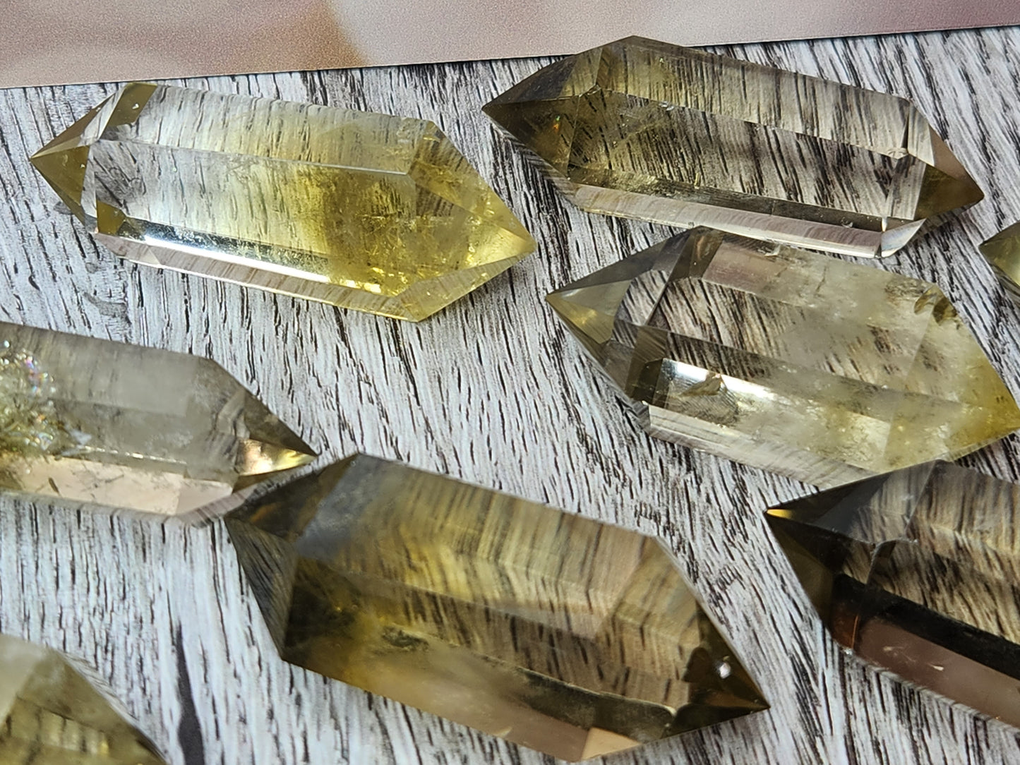 Delicious Magic Lemon Quartz Double Terminated Points