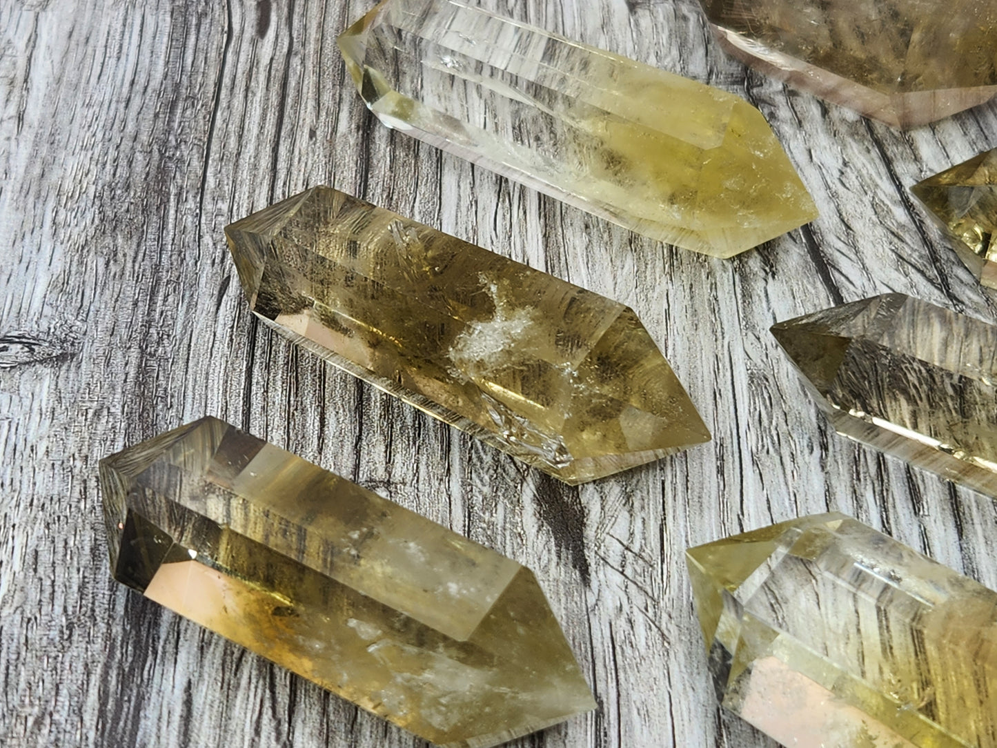 Delicious Magic Lemon Quartz Double Terminated Points