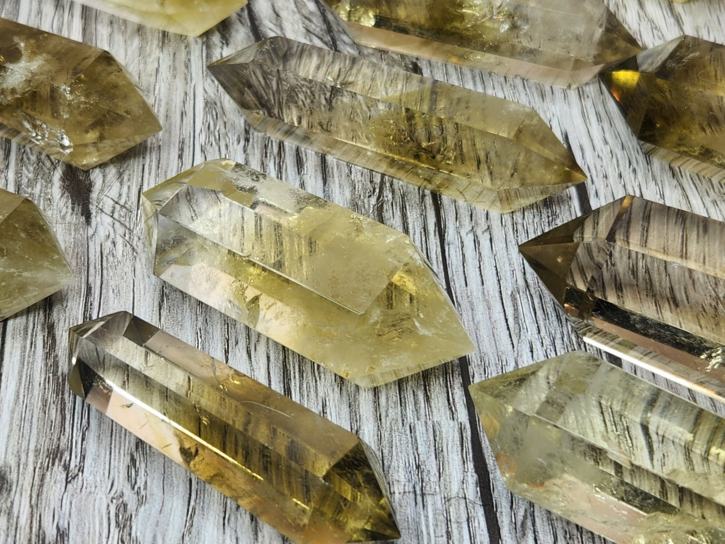 Delicious Magic Lemon Quartz Double Terminated Points